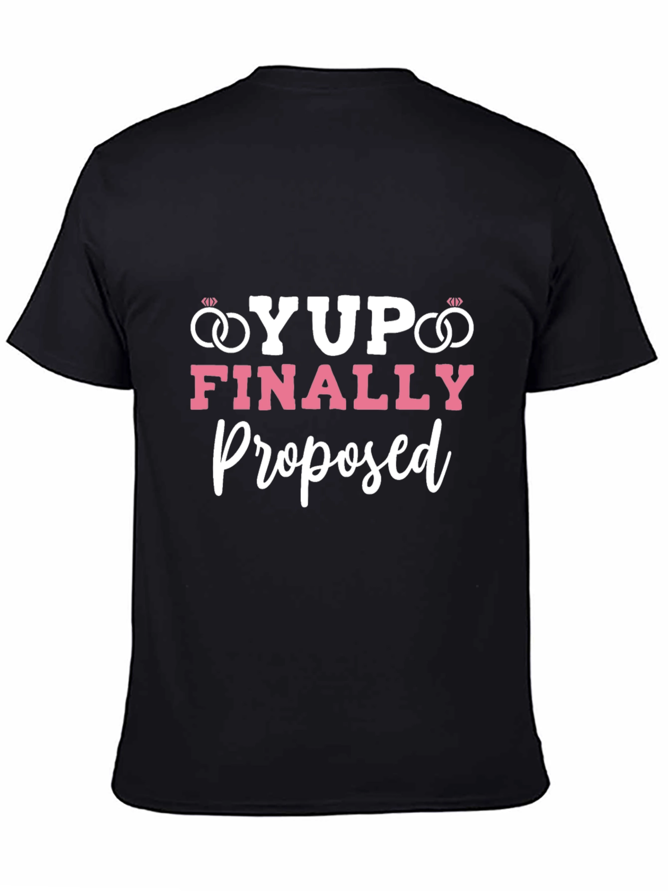 Yup! Finally Proposed Black Graphic Tee