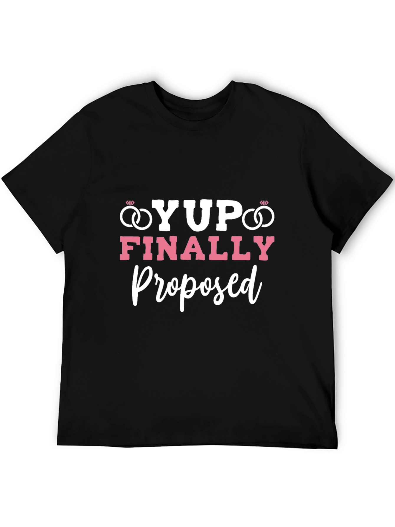 Yup! Finally Proposed Black Graphic Tee