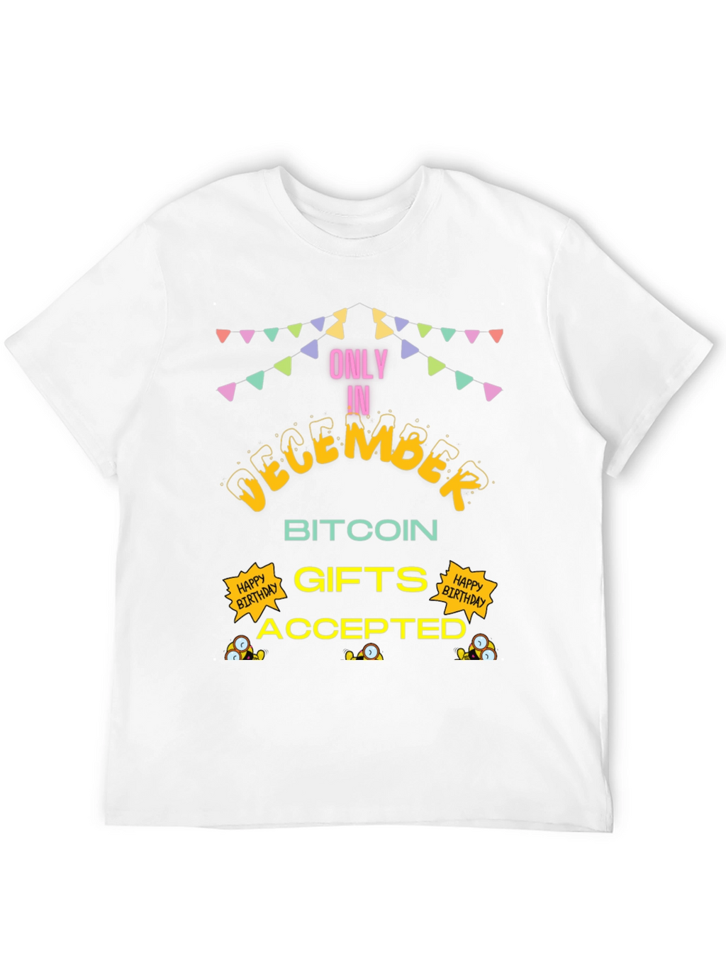 December Bitcoin Gifts Accepted Black T-Shirt