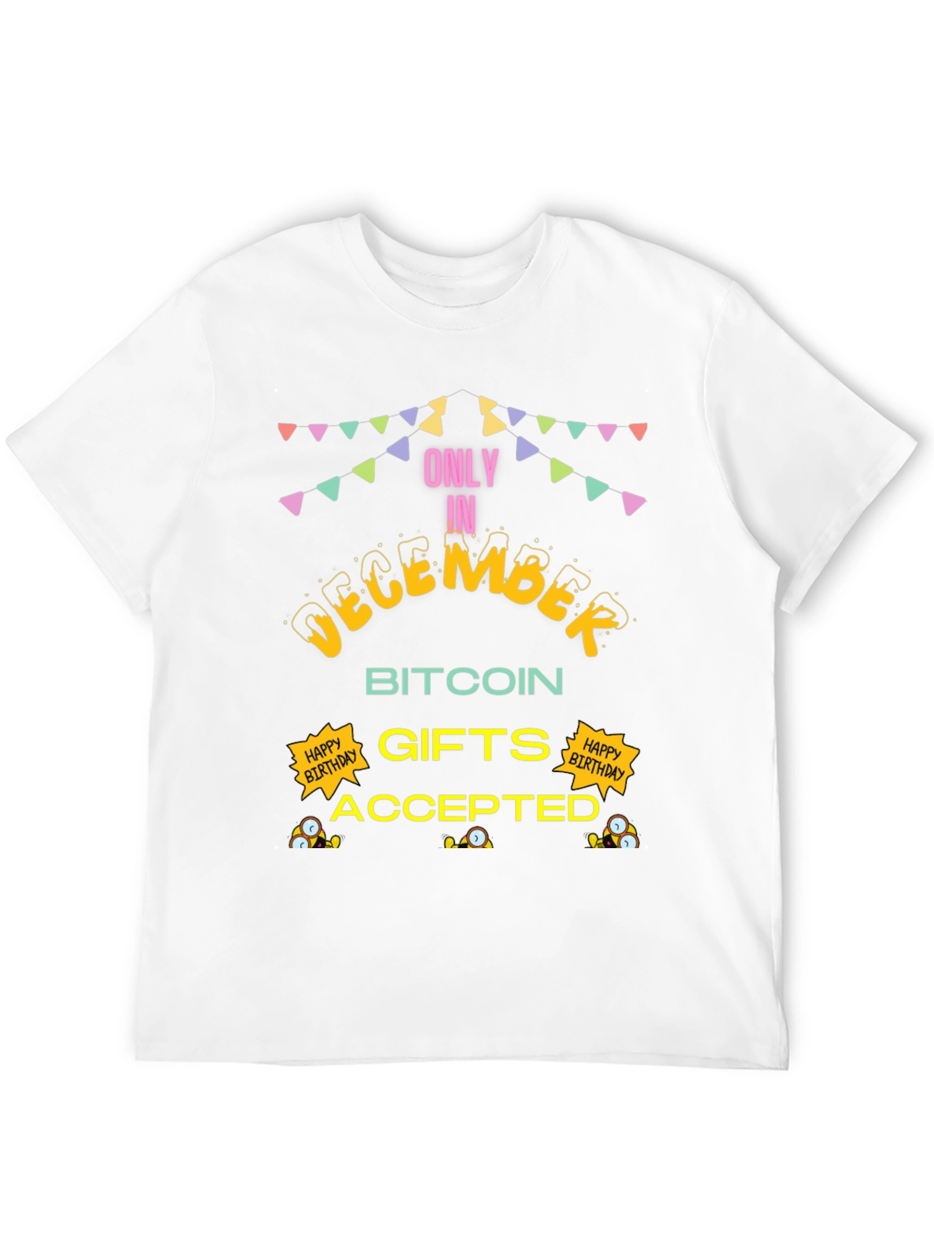 December Bitcoin Gifts Accepted Black T-Shirt
