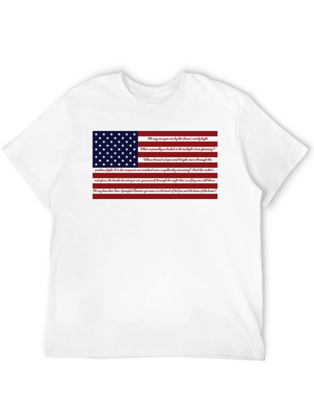 American Flag Star Spangled Banner Patriotic T-Shirt