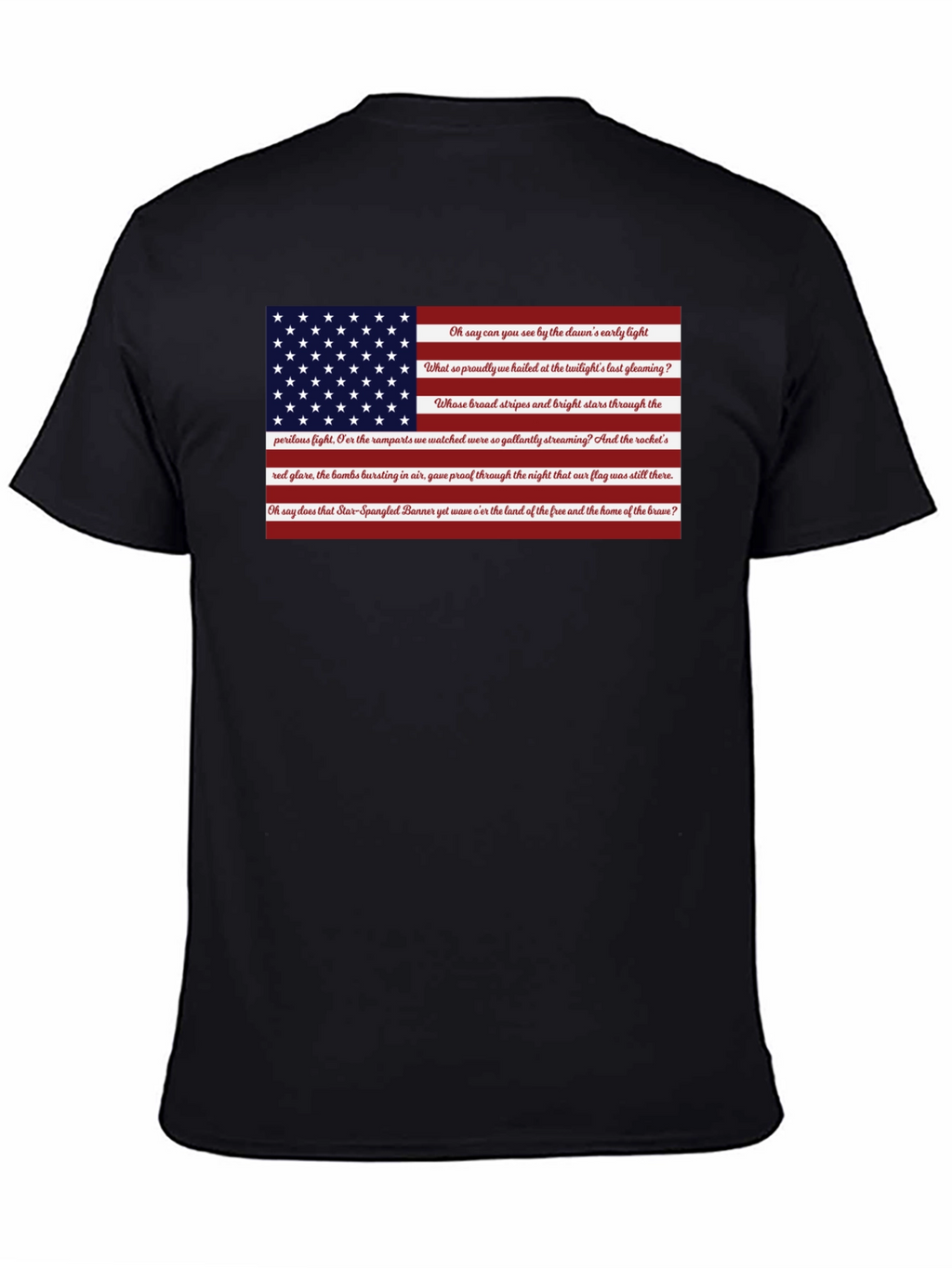American Flag Star Spangled Banner Patriotic T-Shirt