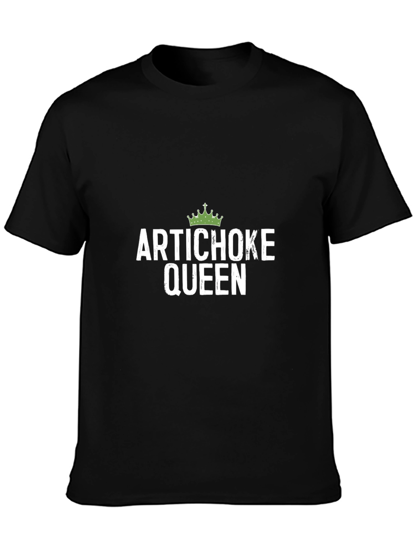 Artichoke Queen Graphic Tee - Black Cotton T-Shirt