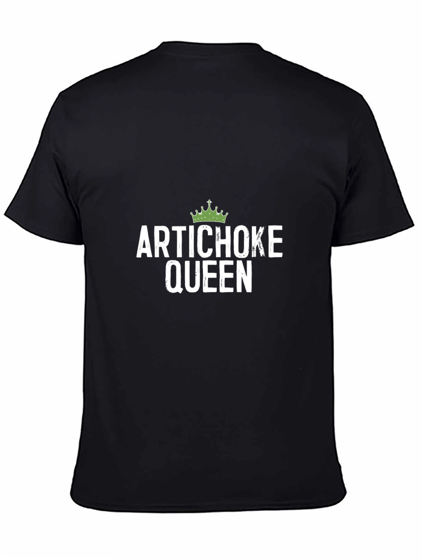 Artichoke Queen Graphic Tee - Black Cotton T-Shirt