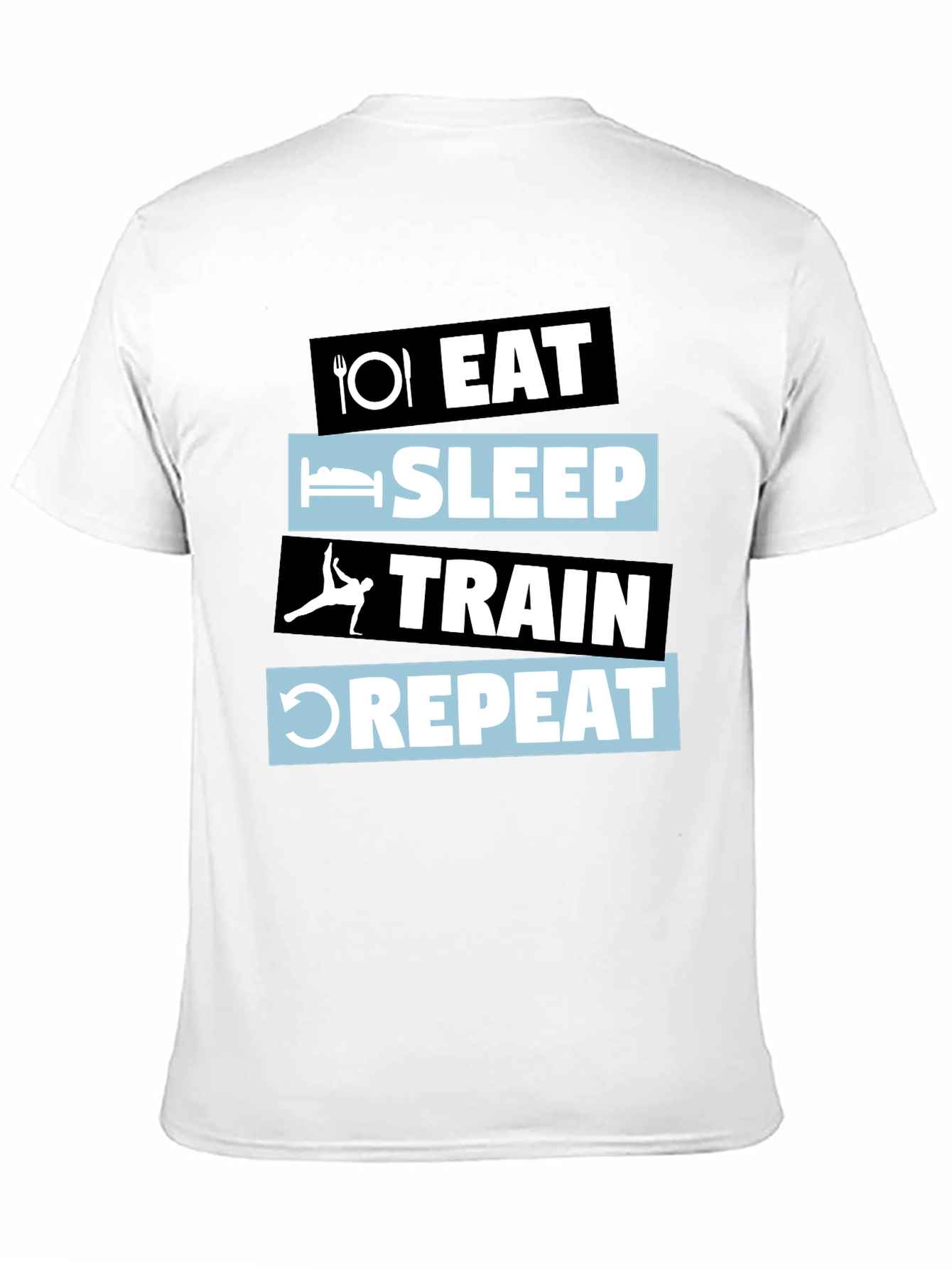 Eat Sleep Train Repeat Graphic T-Shirt