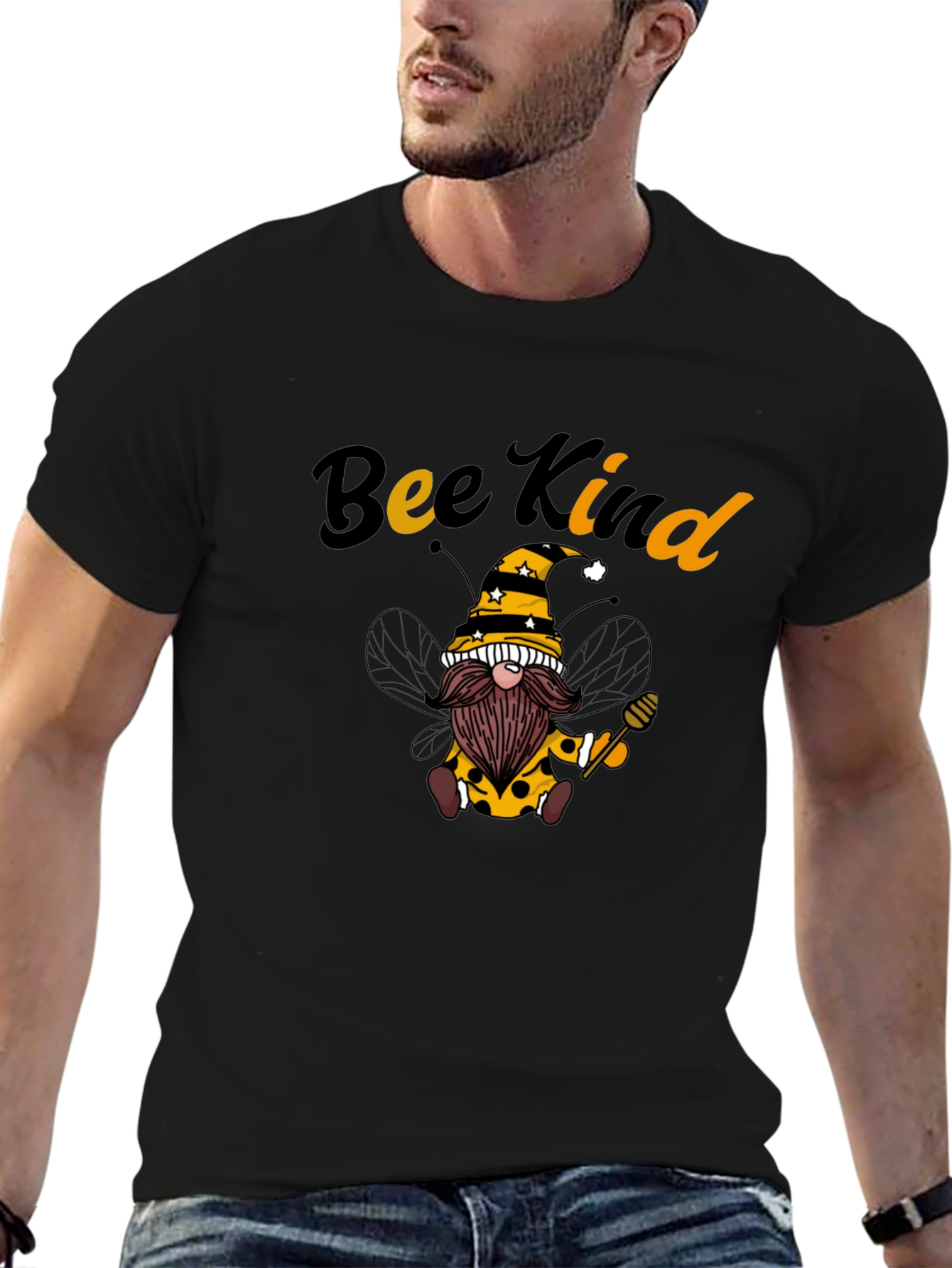 Bee Kind Gnome Graphic T-Shirt