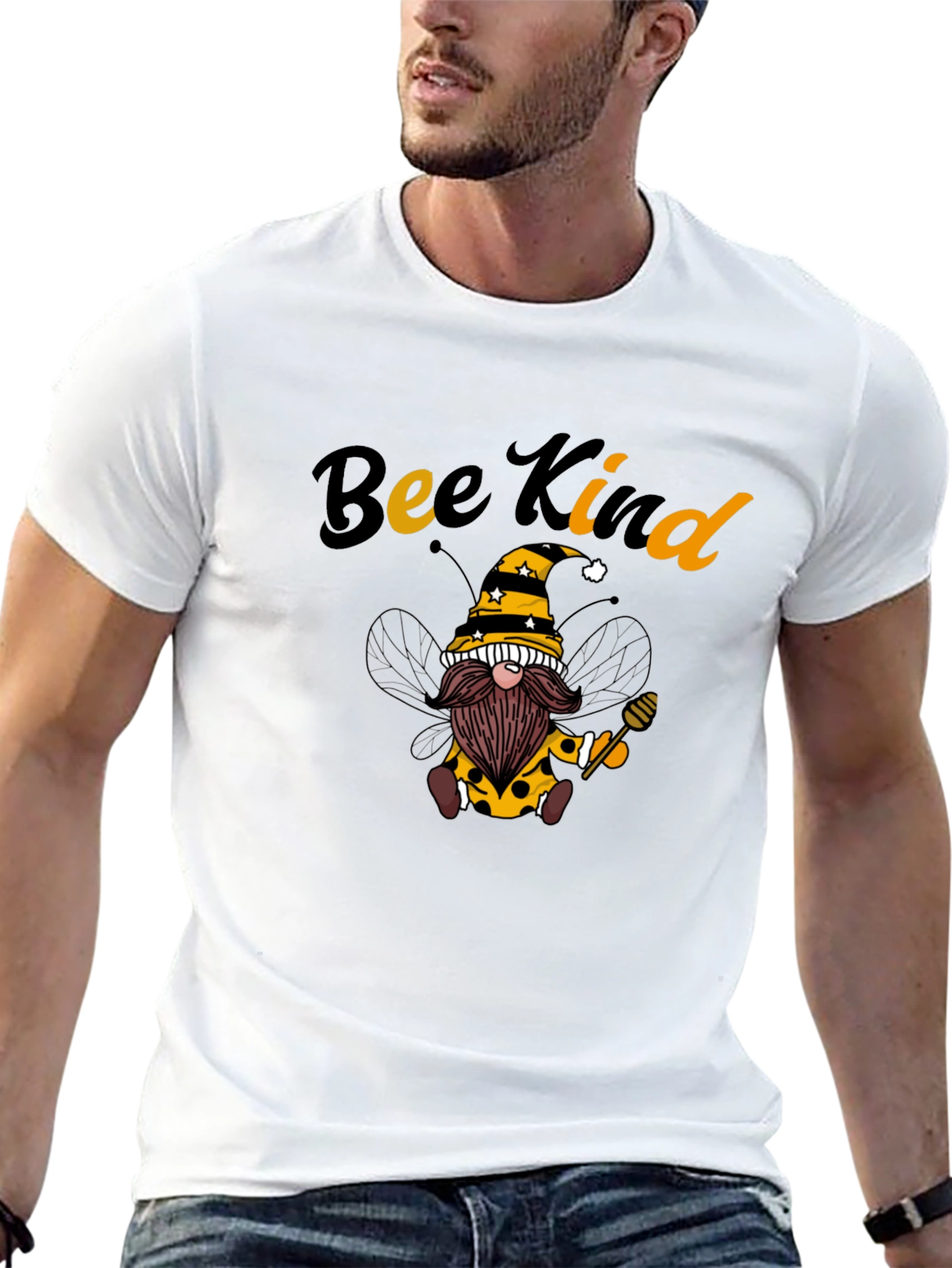 Bee Kind Gnome Graphic T-Shirt