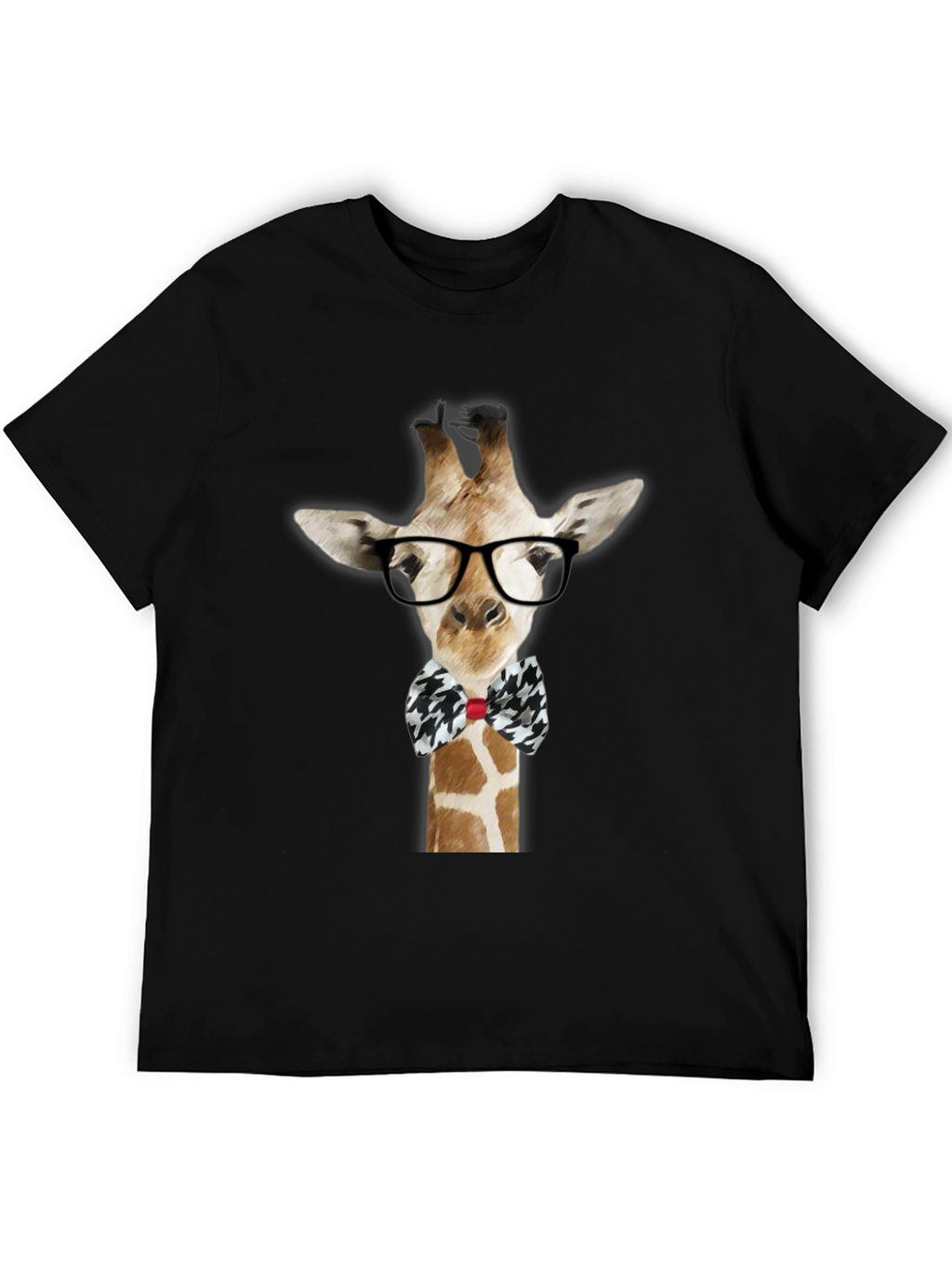 Giraffe with Glasses Graphic T-Shirt