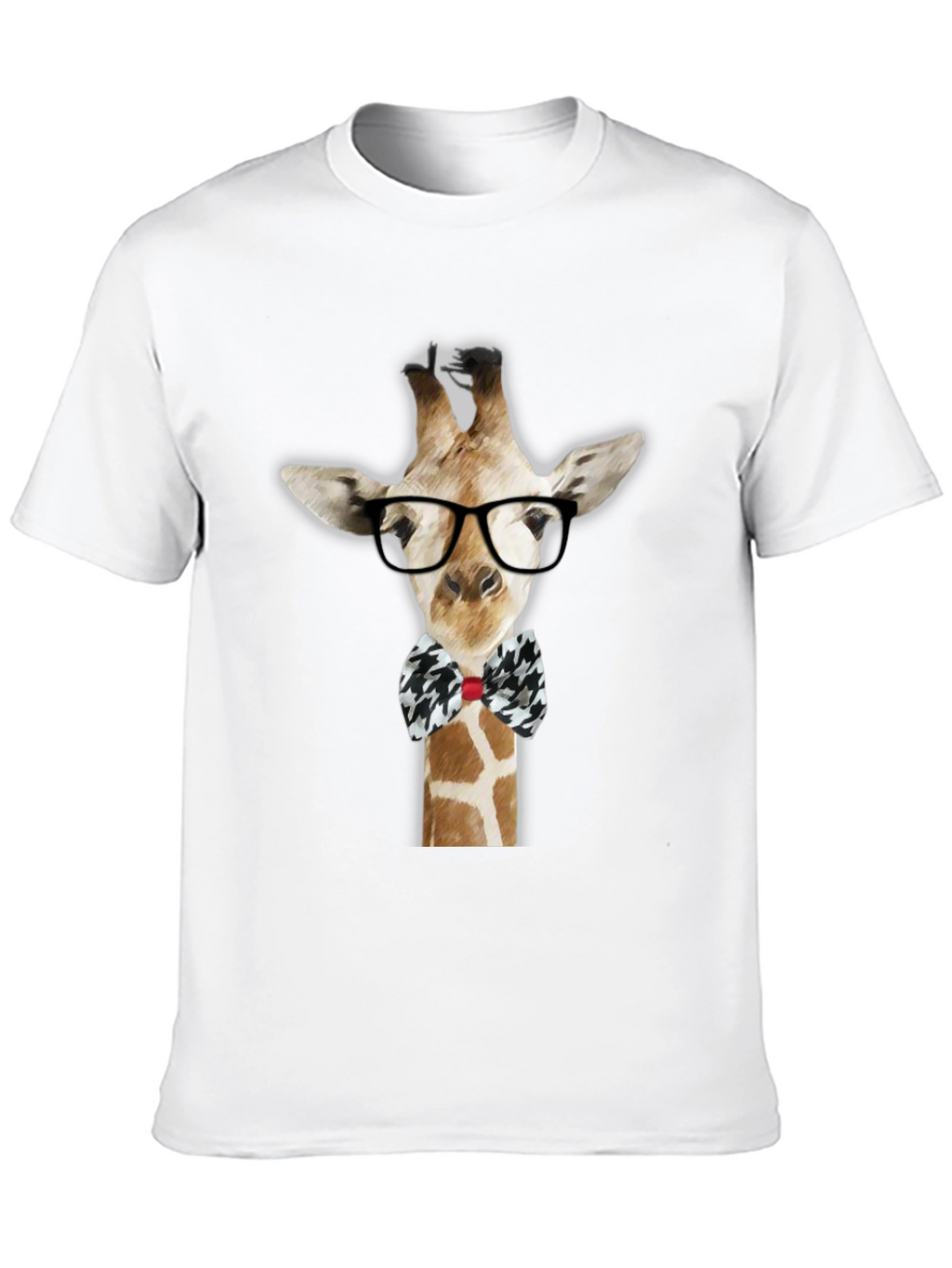 Giraffe with Glasses Graphic T-Shirt