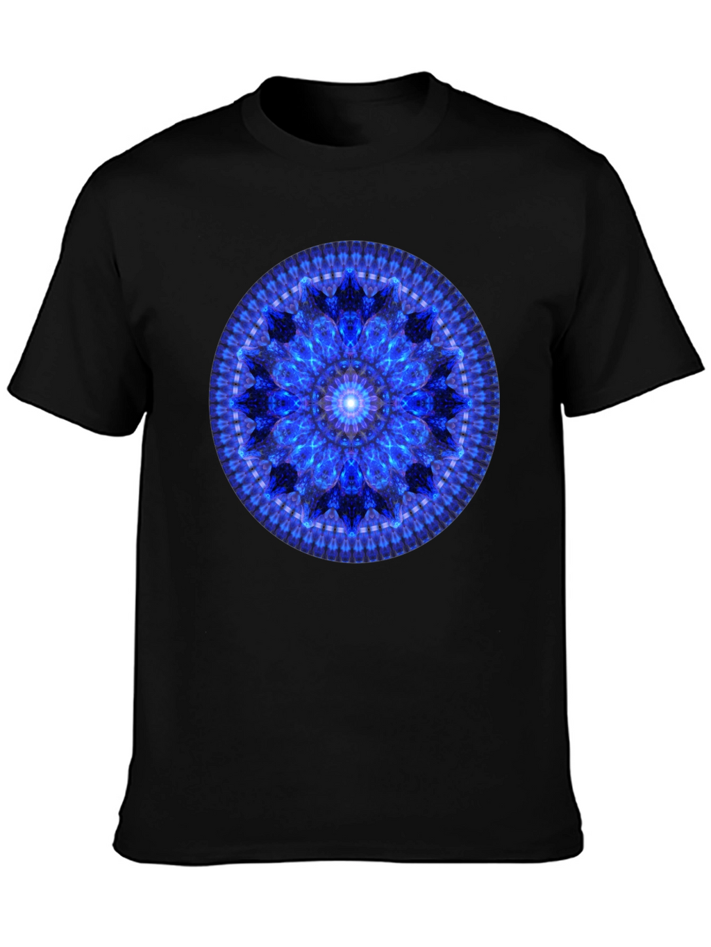 Blue Mandala Graphic T-Shirt