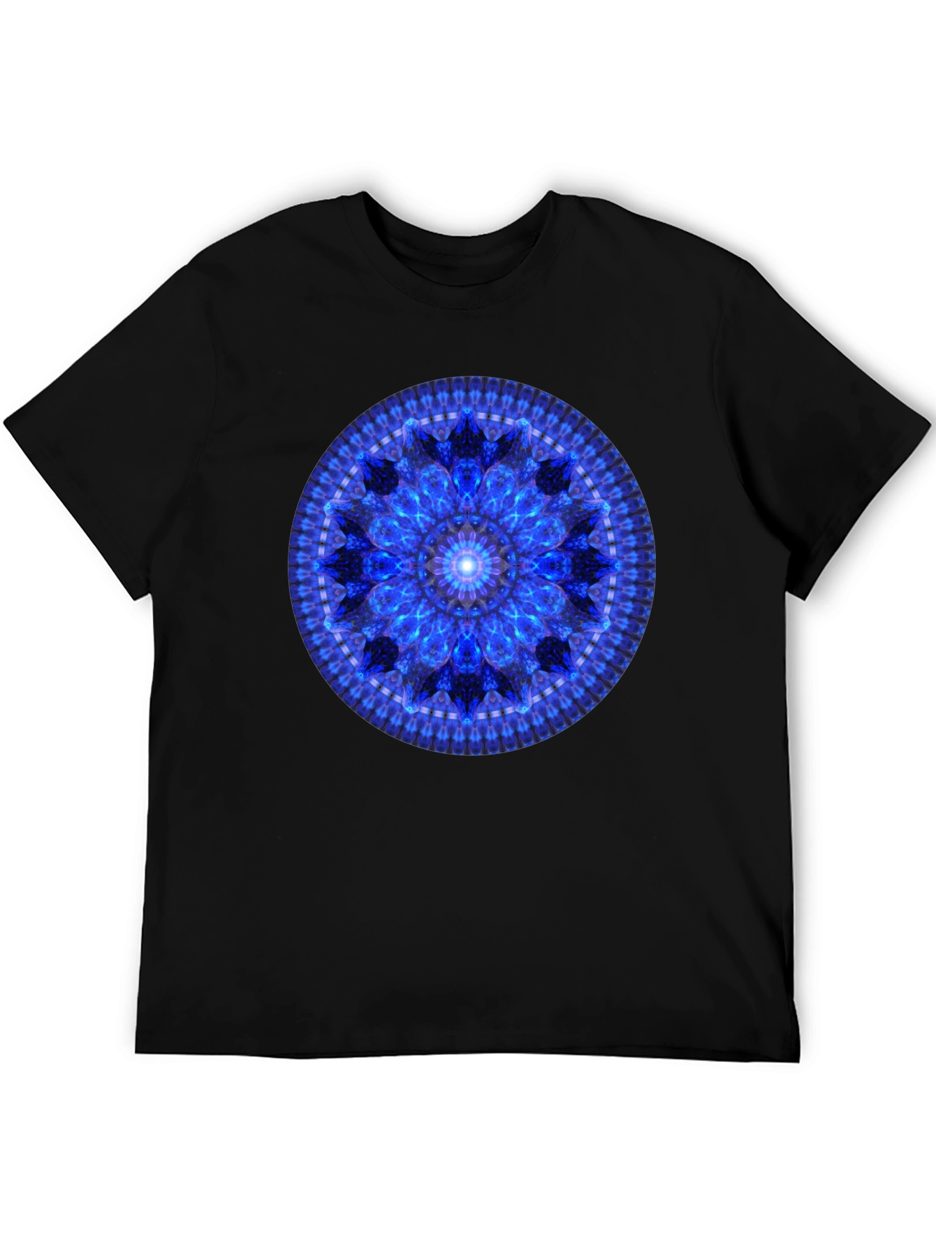 Blue Mandala Graphic T-Shirt