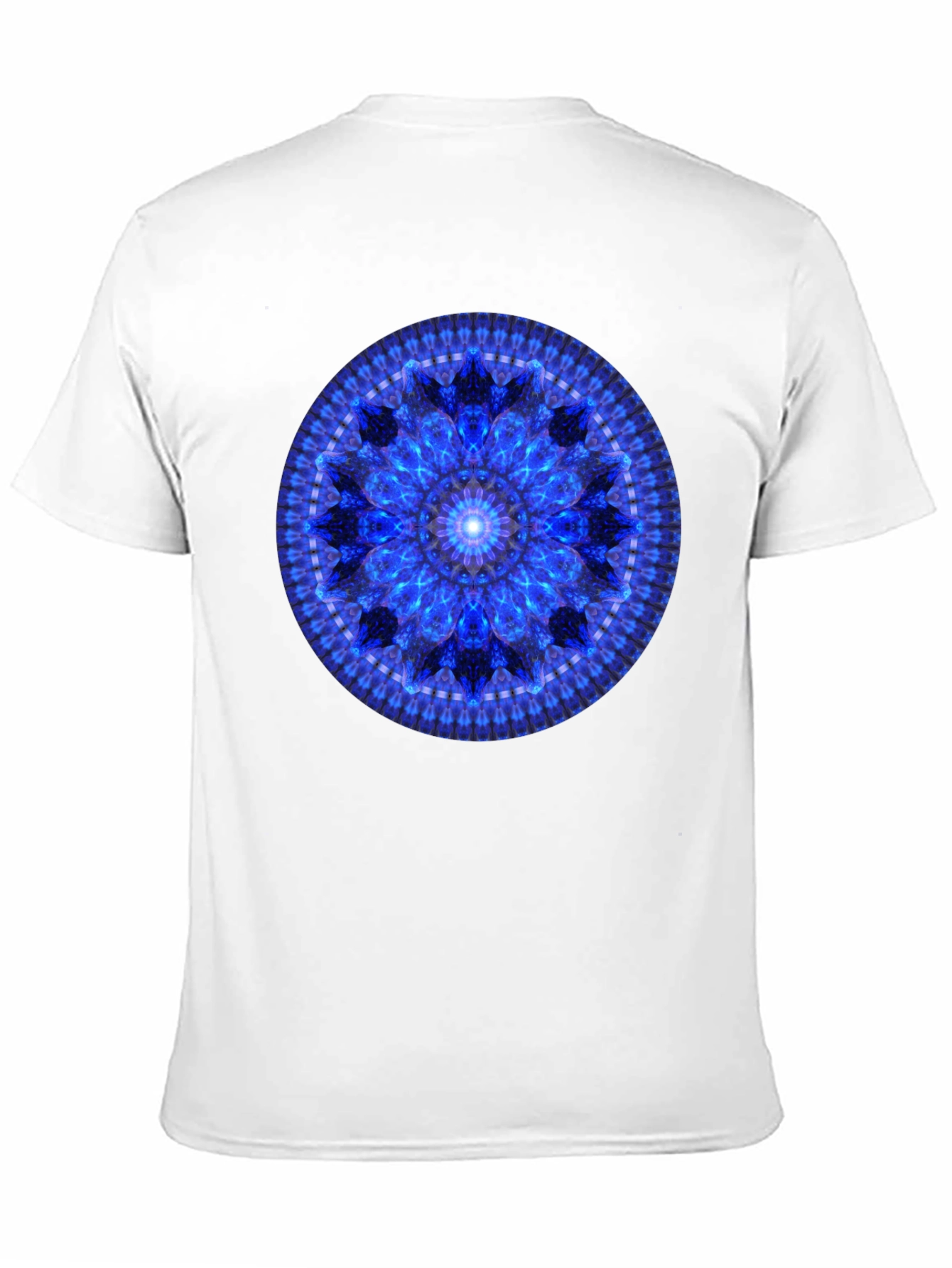 Blue Mandala Graphic T-Shirt