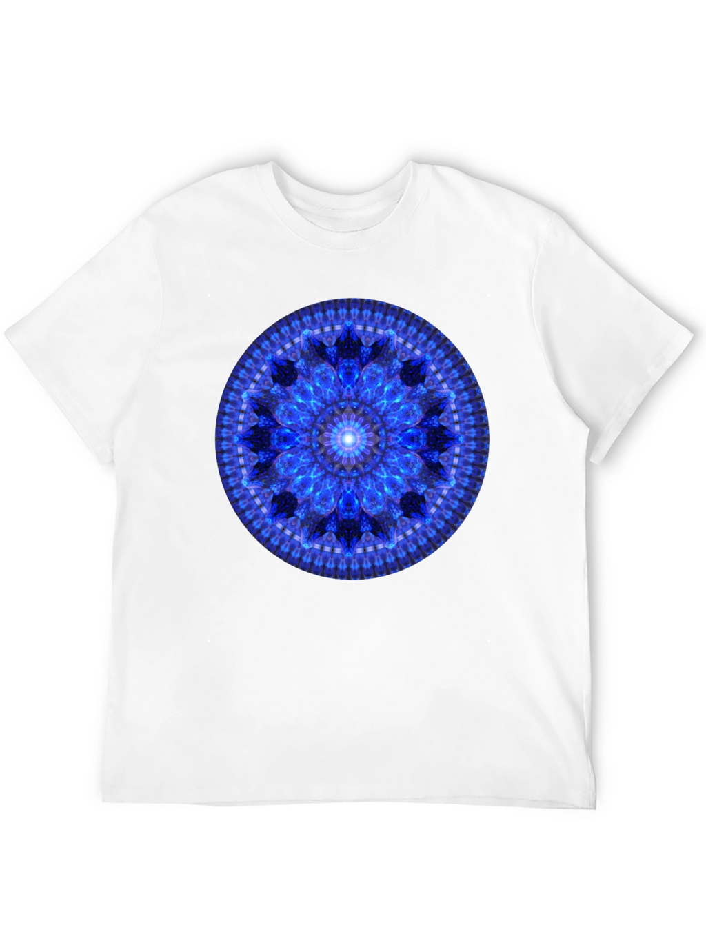 Blue Mandala Graphic T-Shirt