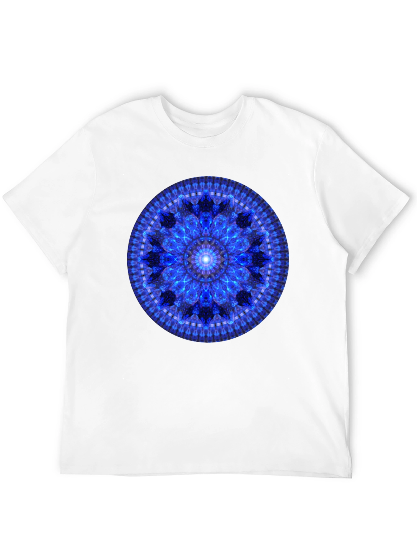 Blue Mandala Graphic T-Shirt