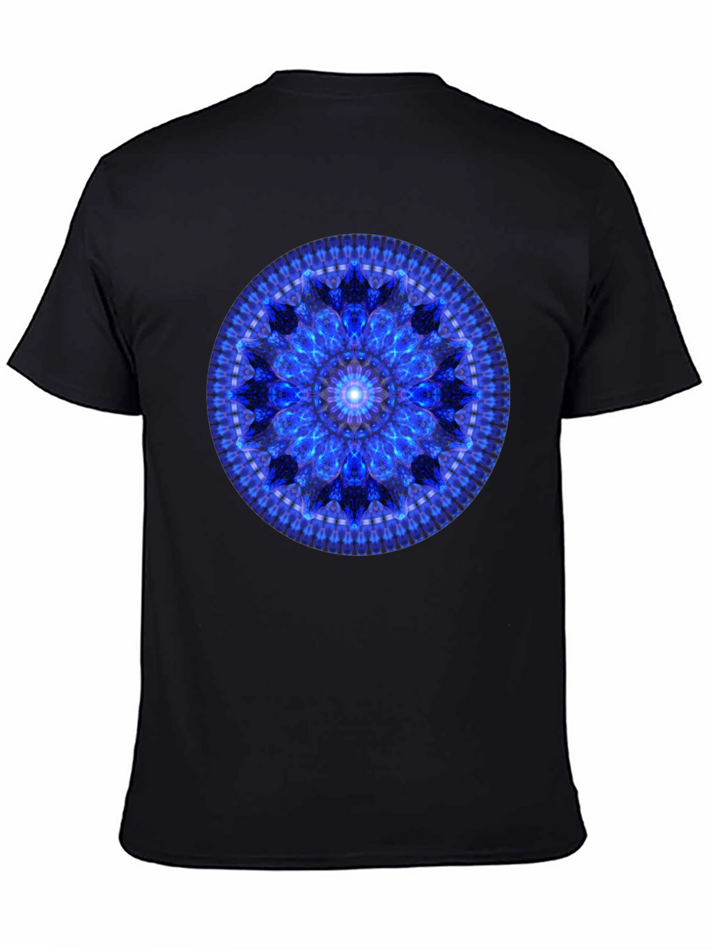 Blue Mandala Graphic T-Shirt