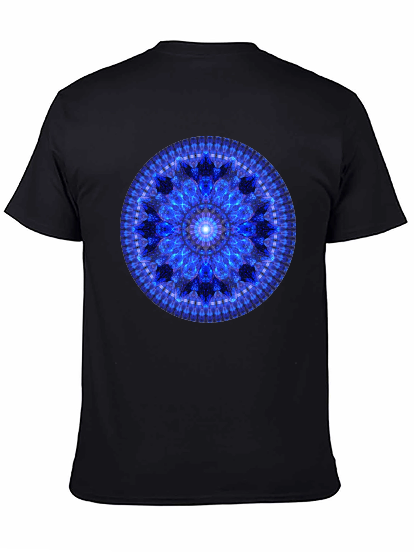 Blue Mandala Graphic T-Shirt
