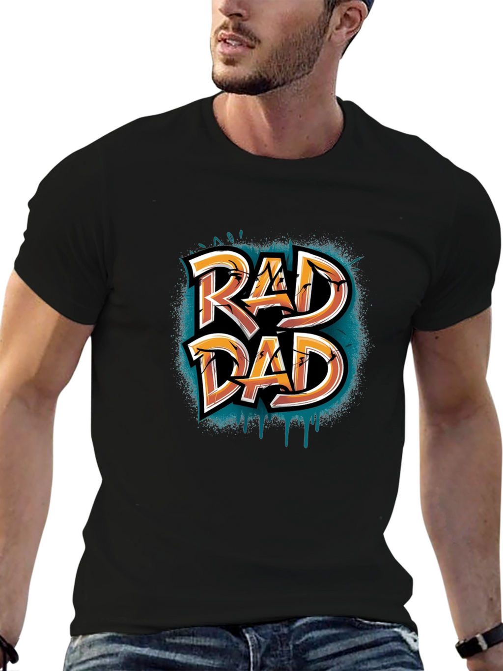 Rad Dad Graphic Tee - Cool Fathers Day Shirt