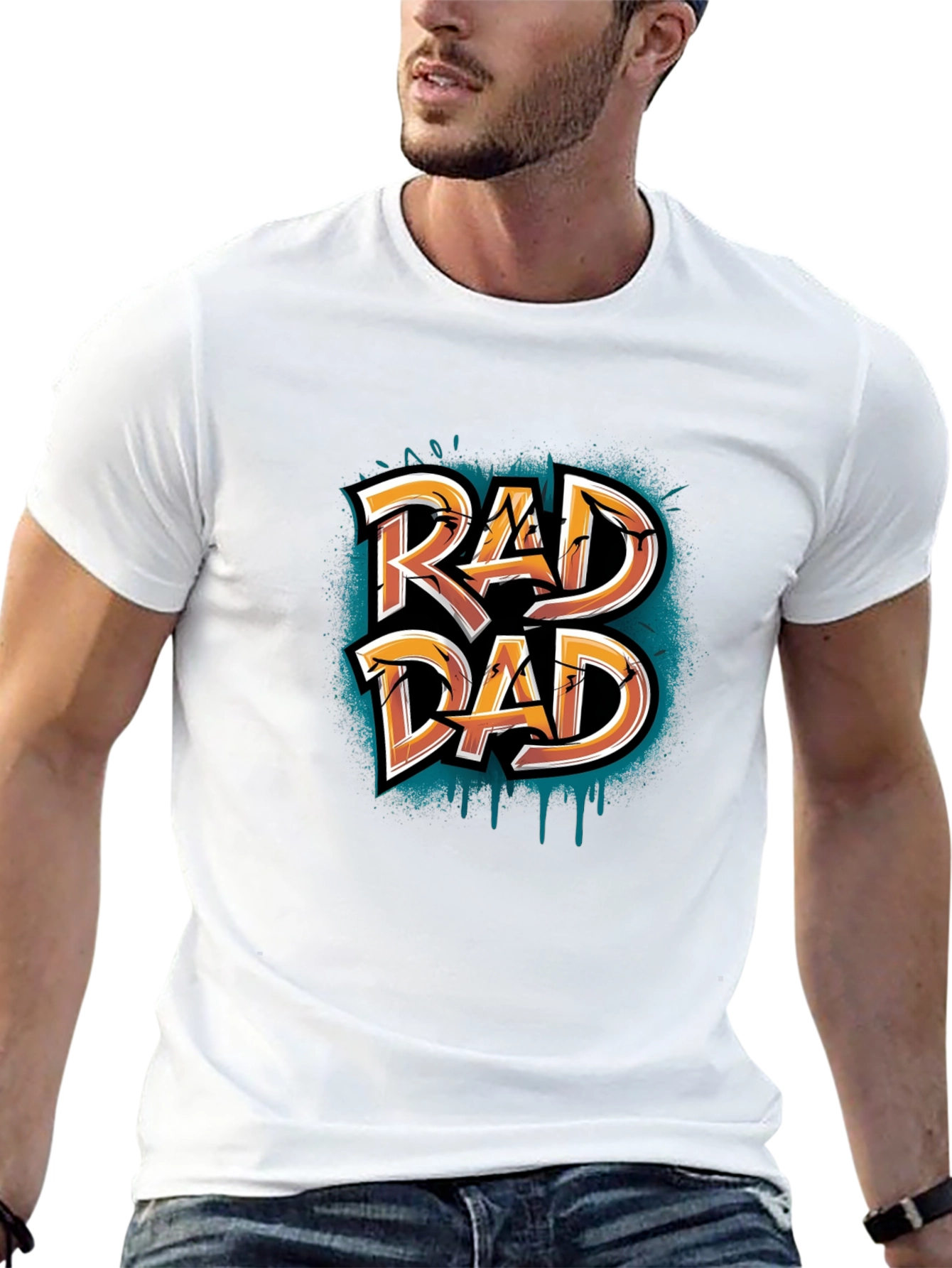 Rad Dad Graphic Tee - Cool Fathers Day Shirt