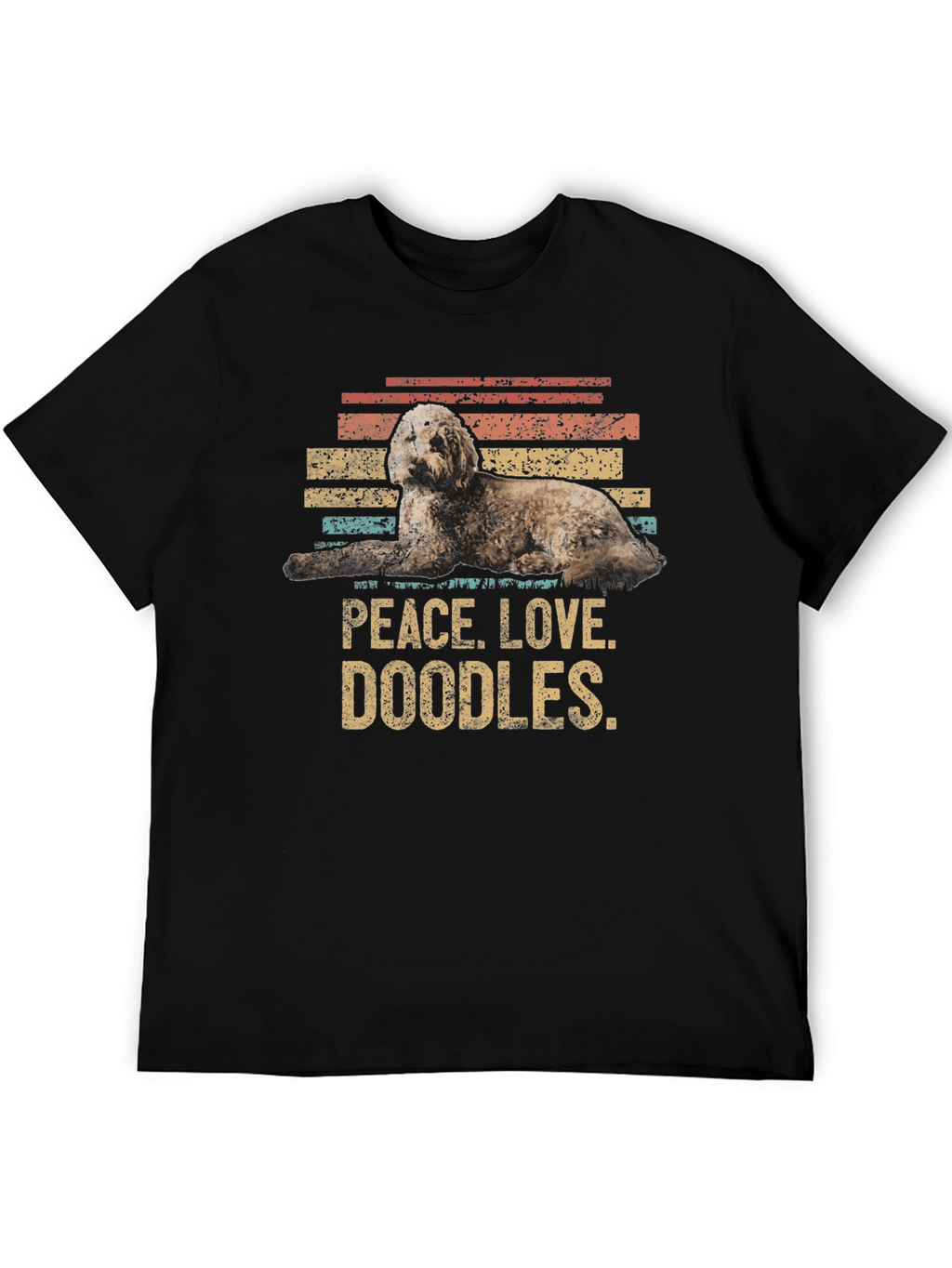 Peace Love Doodles Dog T-Shirt