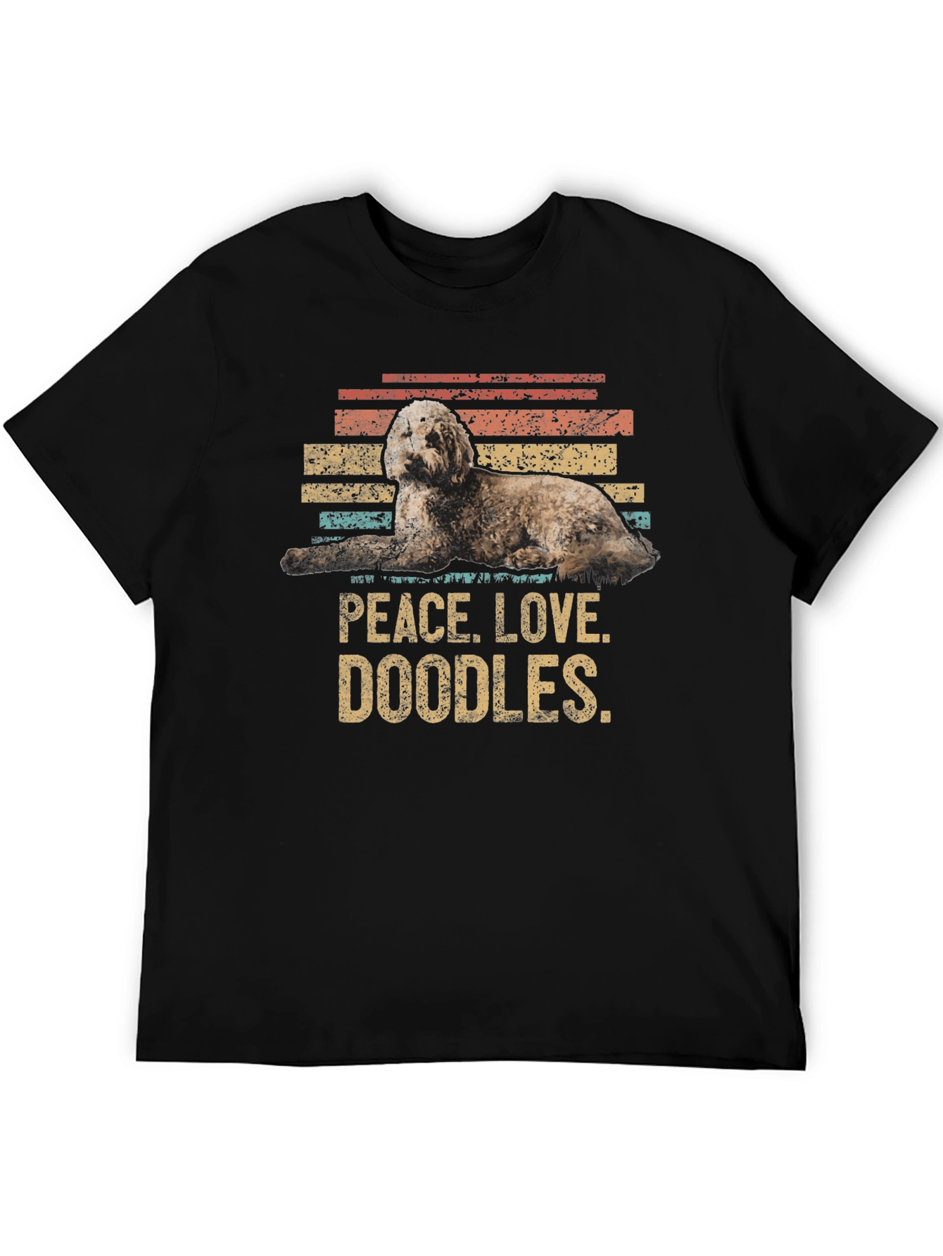 Peace Love Doodles Dog T-Shirt