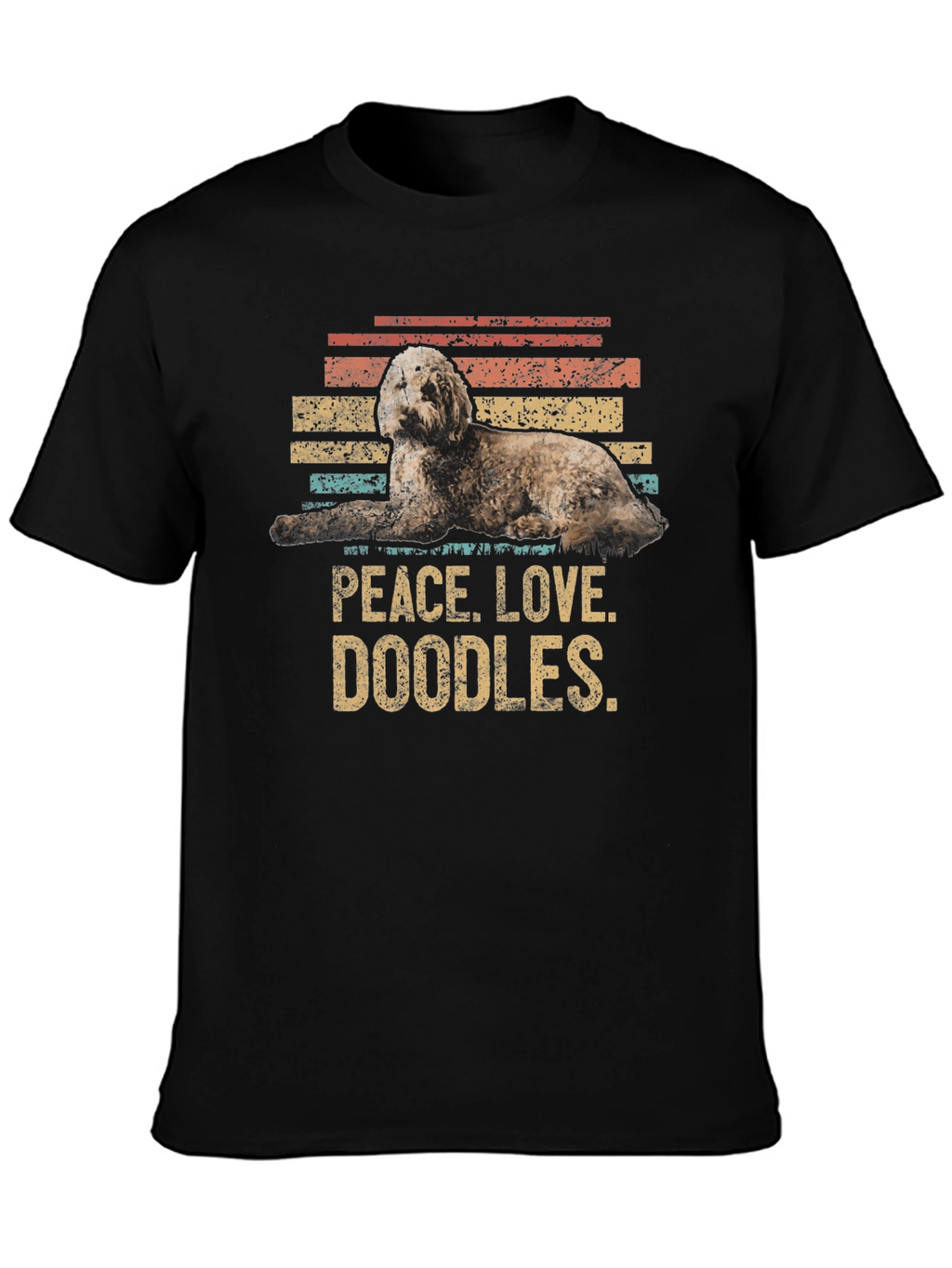 Peace Love Doodles Dog T-Shirt