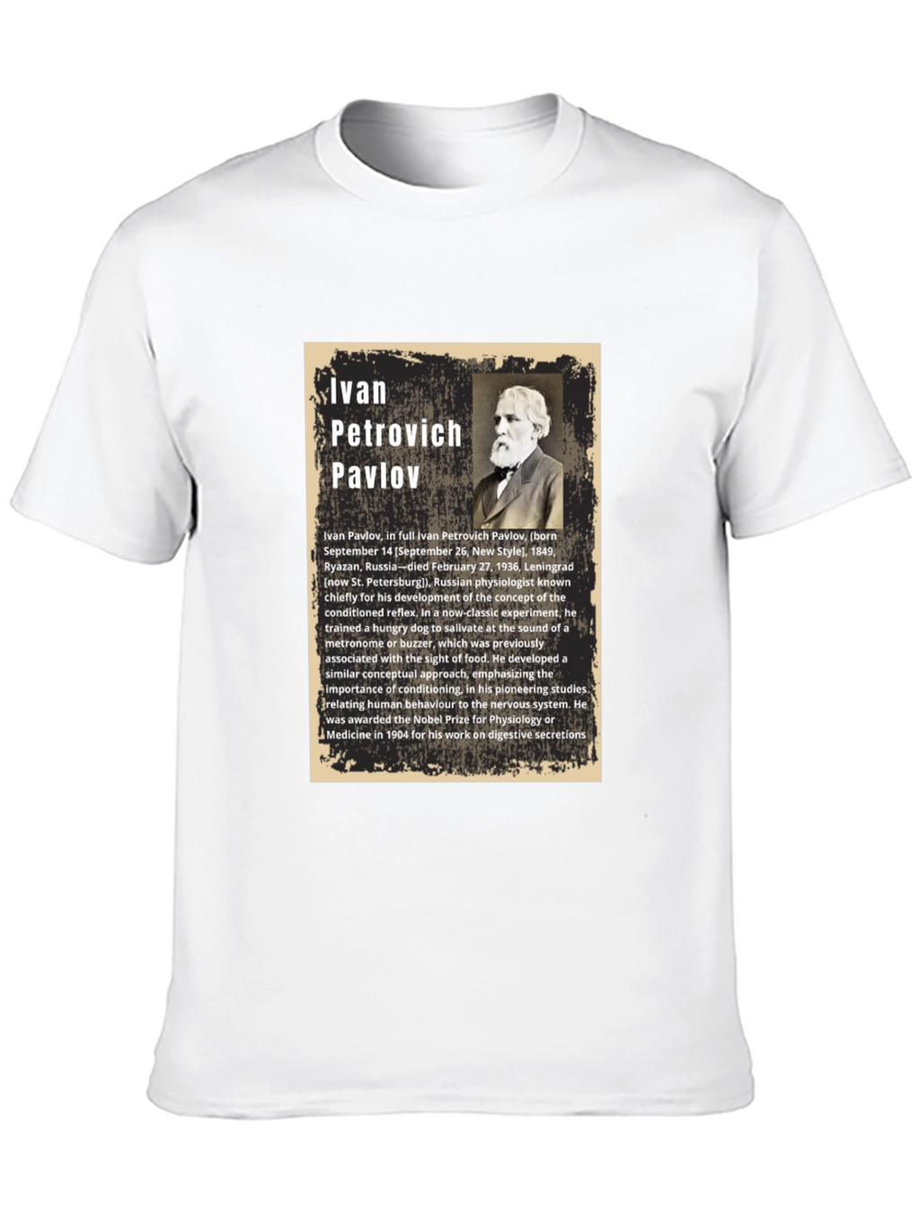 Ivan Pavlov T-Shirt - Classical Conditioning Psychology Tee