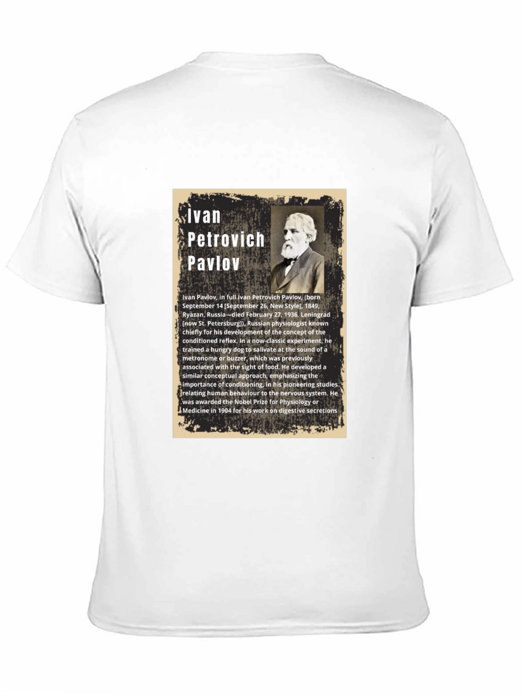 Ivan Pavlov T-Shirt - Classical Conditioning Psychology Tee