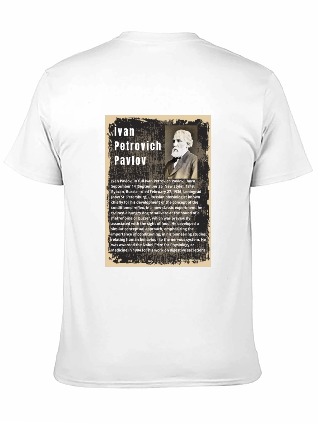 Ivan Pavlov T-Shirt - Classical Conditioning Psychology Tee