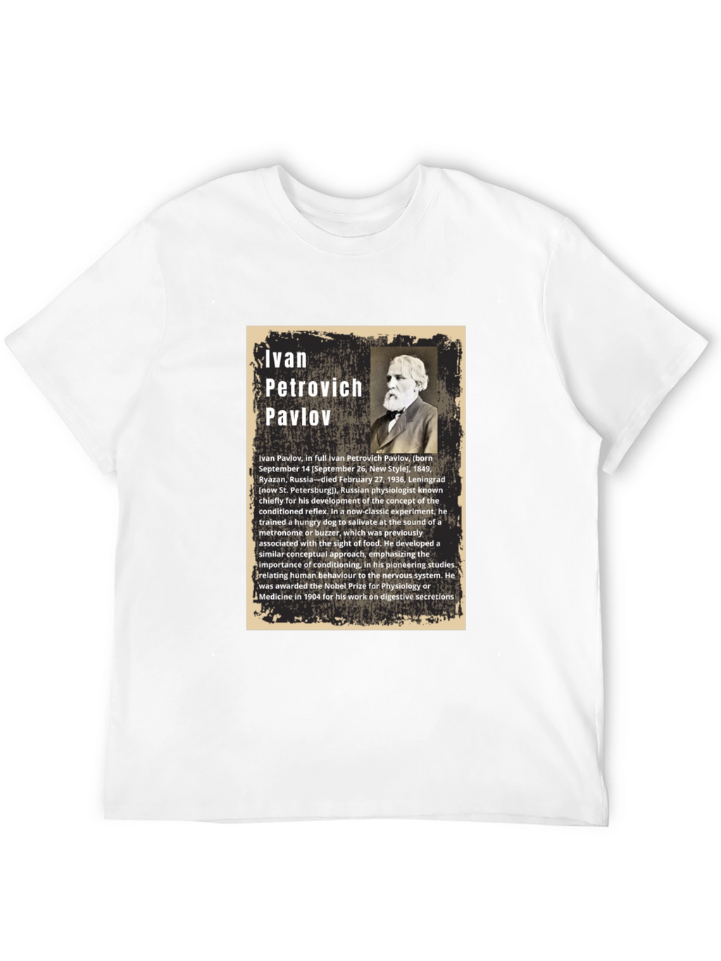 Ivan Pavlov T-Shirt - Classical Conditioning Psychology Tee
