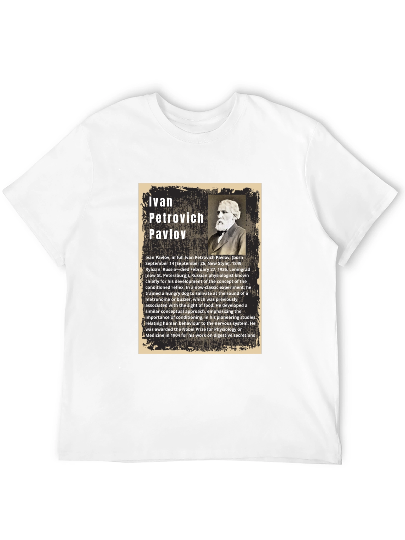 Ivan Pavlov T-Shirt - Classical Conditioning Psychology Tee