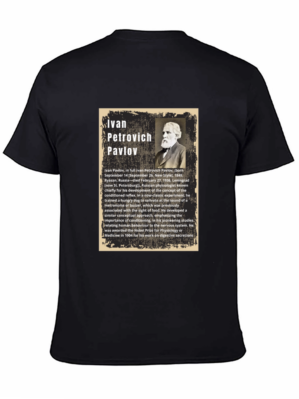 Ivan Pavlov T-Shirt - Classical Conditioning Psychology Tee