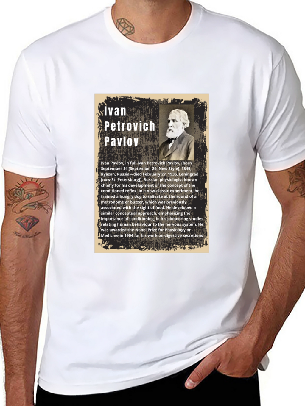 Ivan Pavlov T-Shirt - Classical Conditioning Psychology Tee