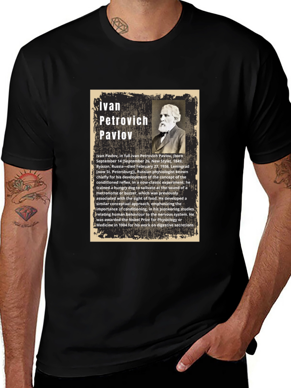 Ivan Pavlov T-Shirt - Classical Conditioning Psychology Tee