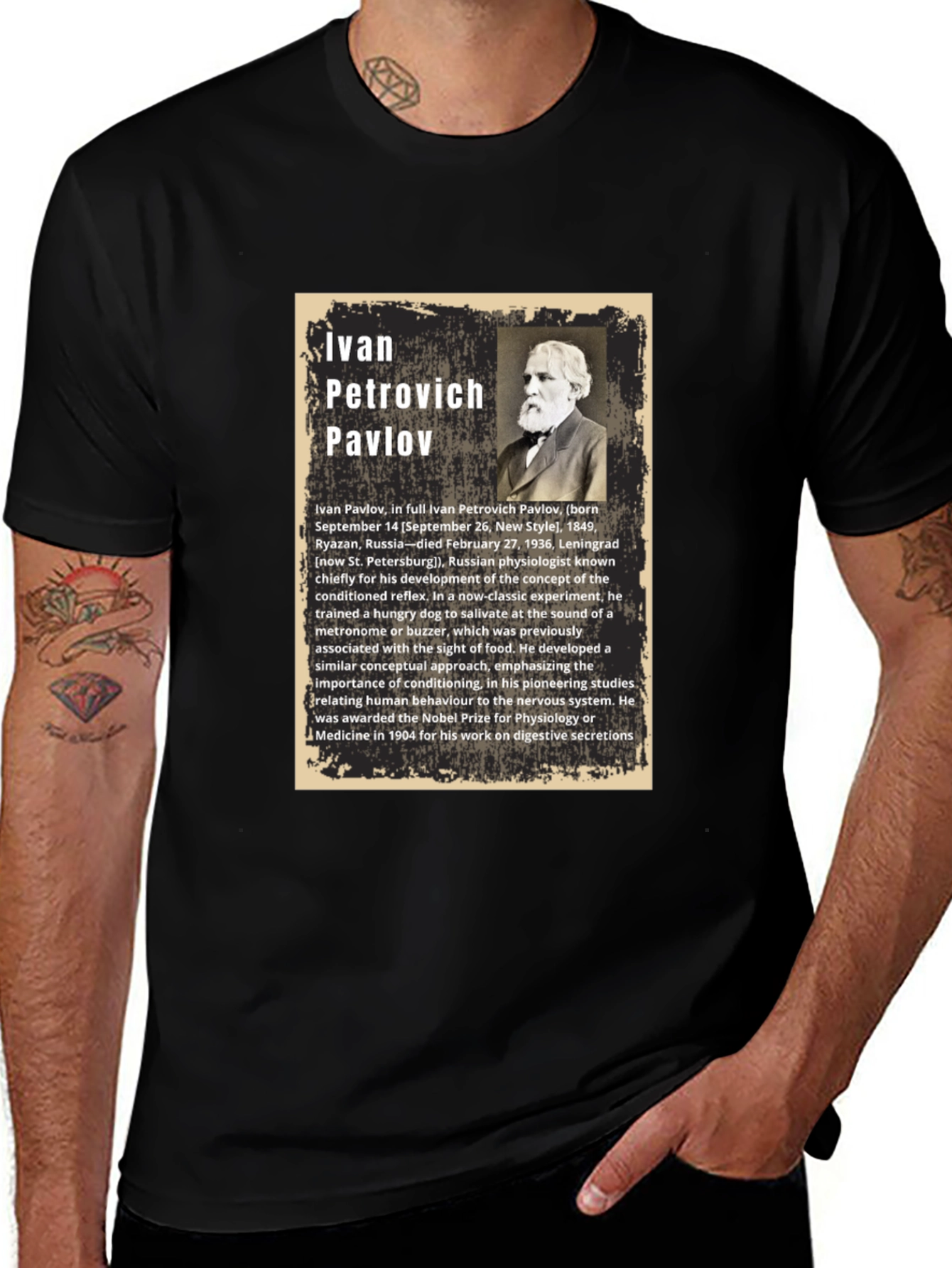 Ivan Pavlov T-Shirt - Classical Conditioning Psychology Tee