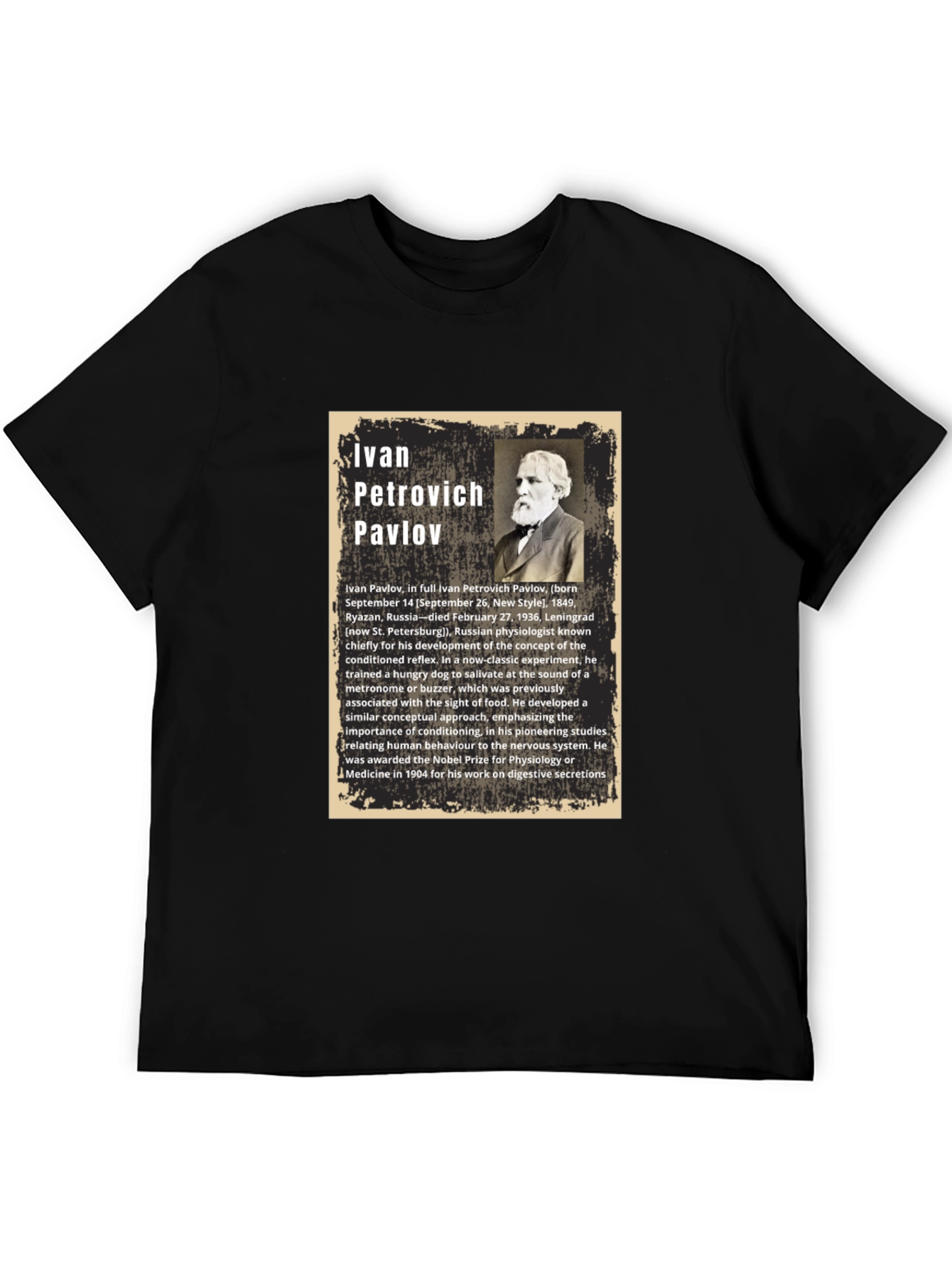Ivan Pavlov T-Shirt - Classical Conditioning Psychology Tee
