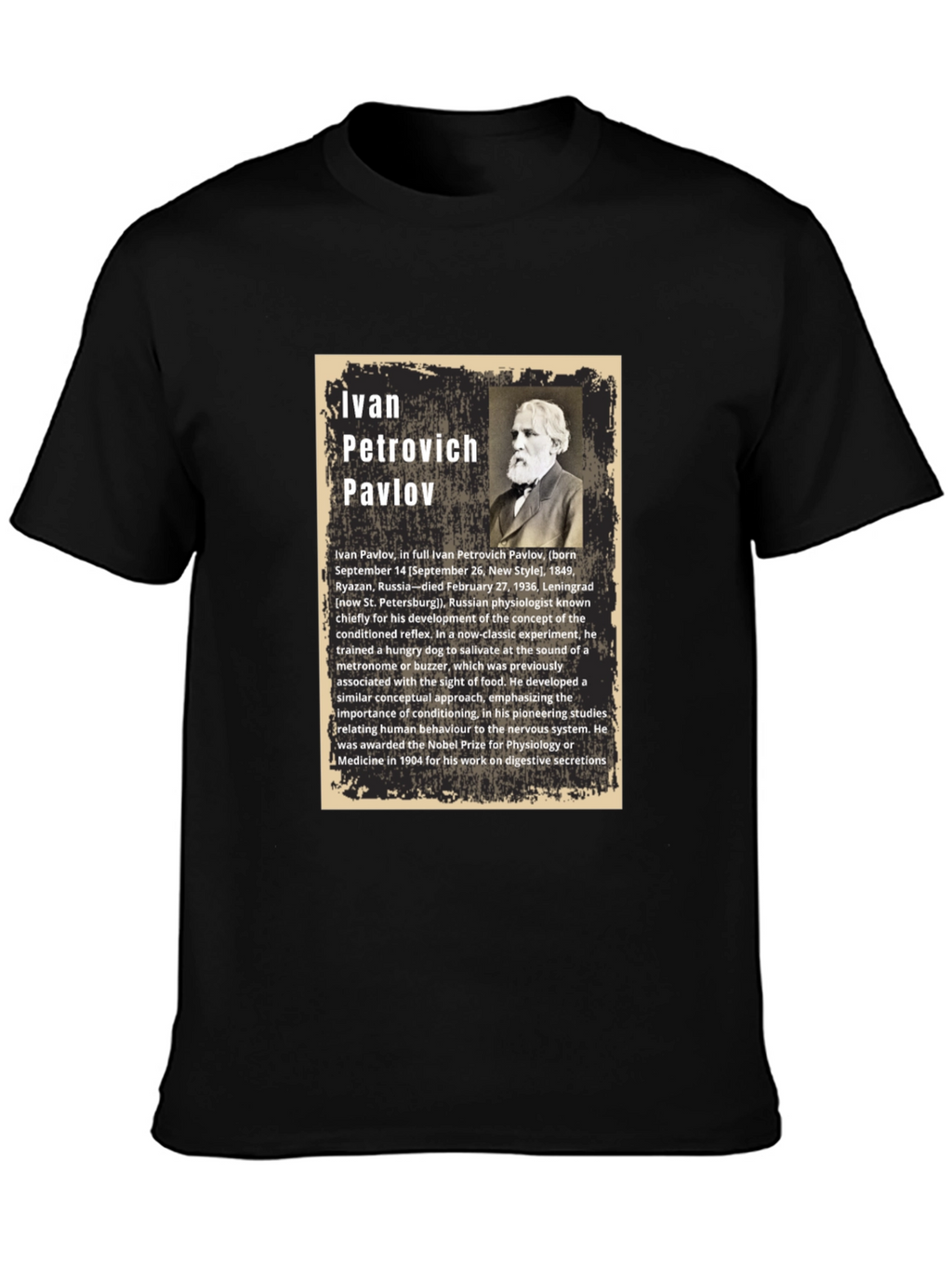 Ivan Pavlov T-Shirt - Classical Conditioning Psychology Tee