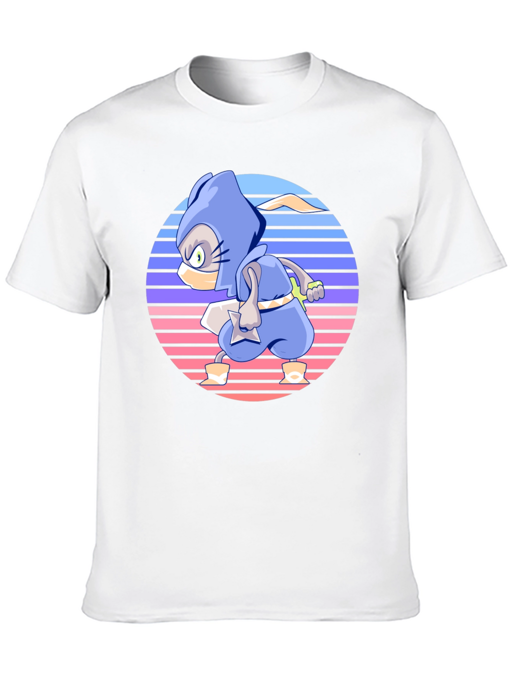 Retro Ninja Cartoon T-Shirt