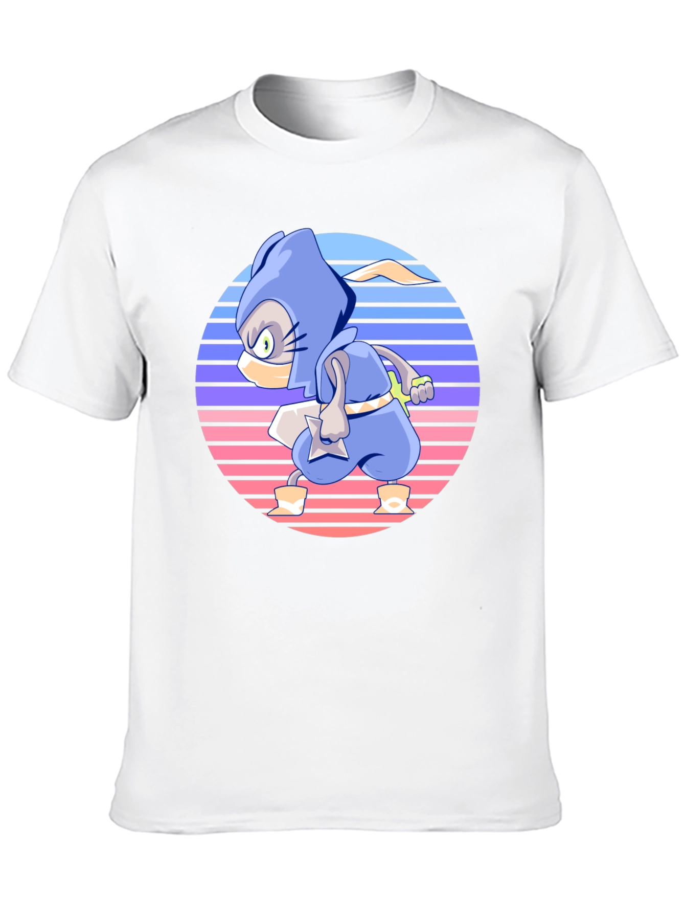 Retro Ninja Cartoon T-Shirt