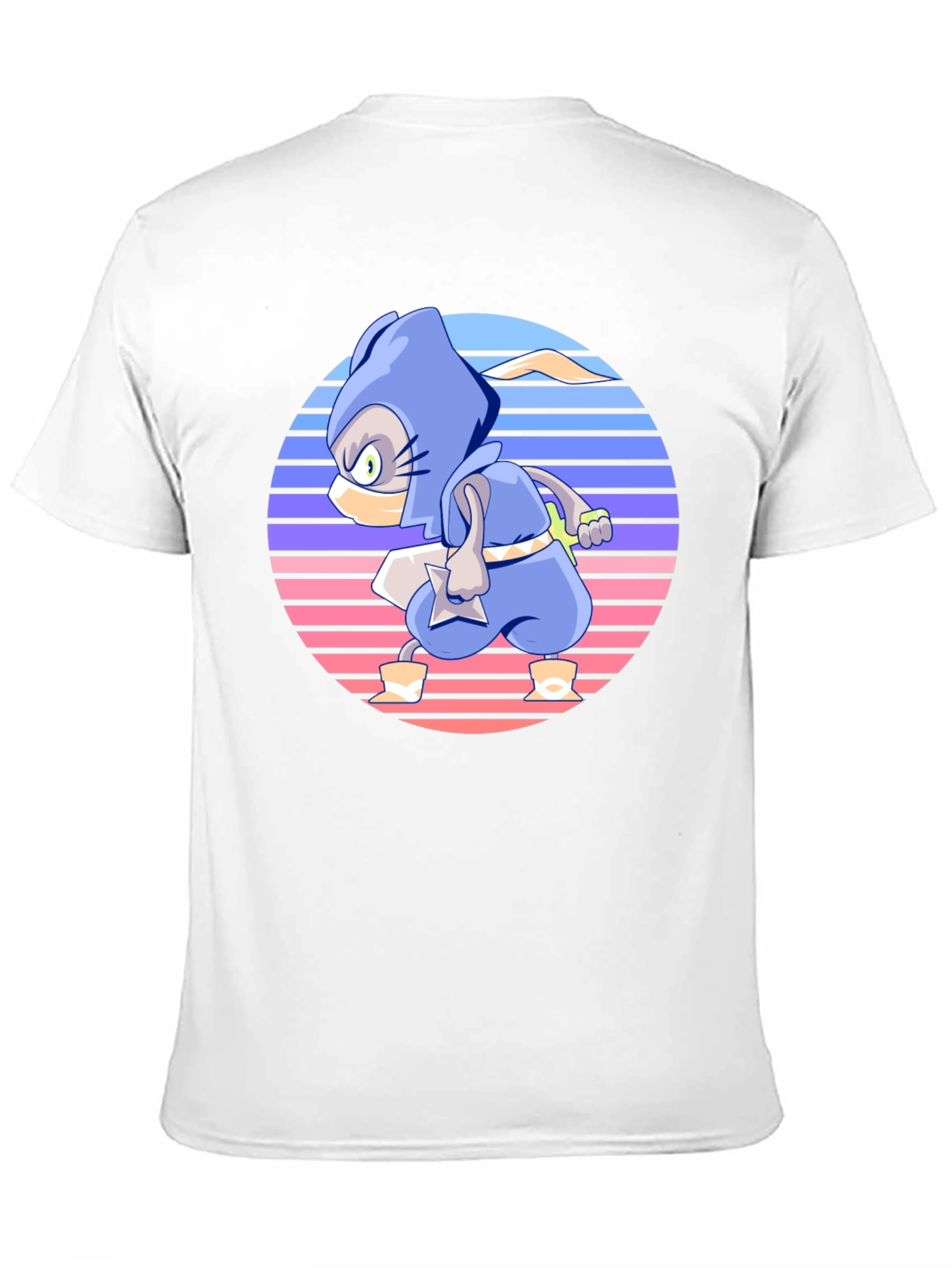 Retro Ninja Cartoon T-Shirt