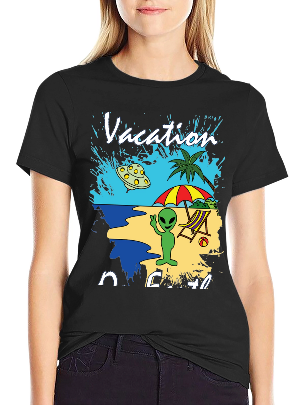Alien Vacation Beach T-Shirt