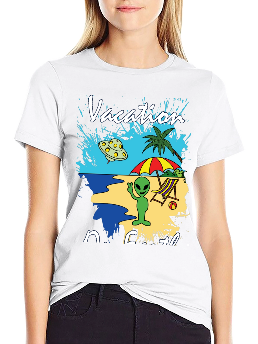 Alien Vacation Beach T-Shirt