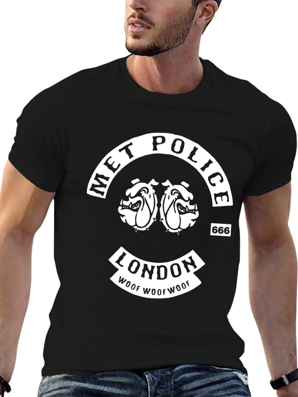 Met Police London Bulldog Graphic T-Shirt