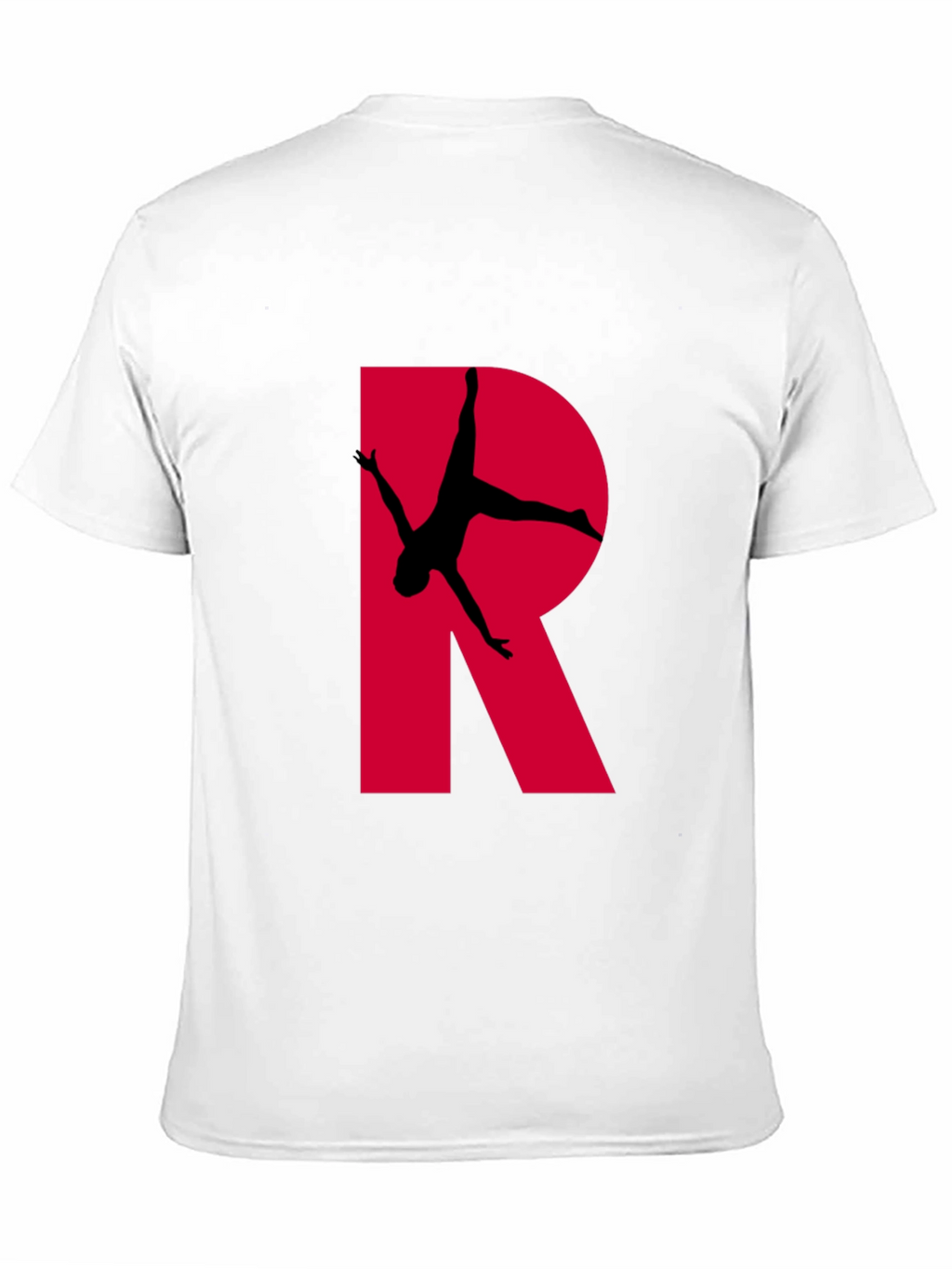 Gymnast Letter R T-Shirt - Black