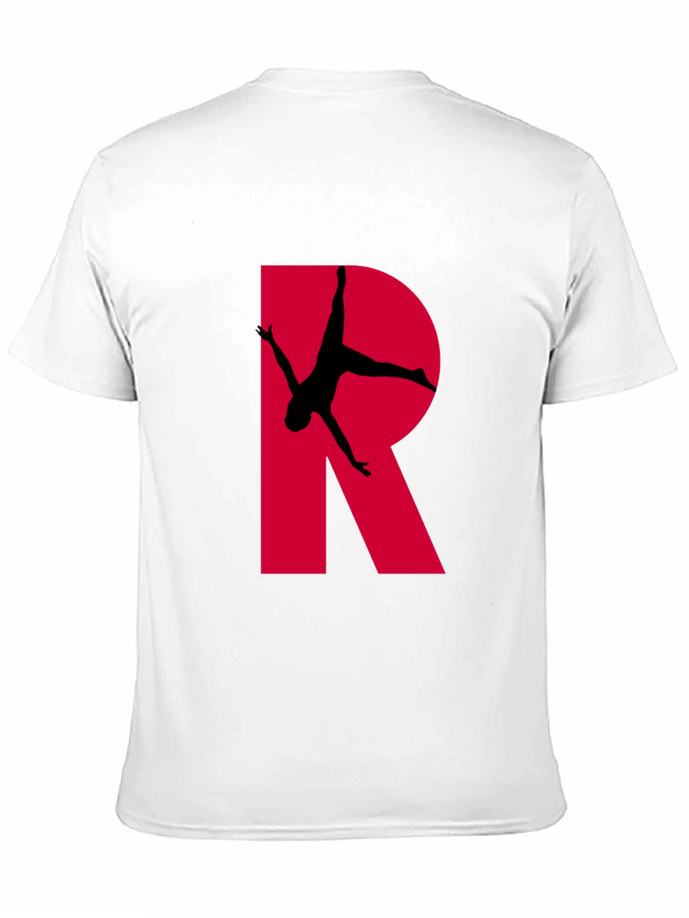 Gymnast Letter R T-Shirt - Black