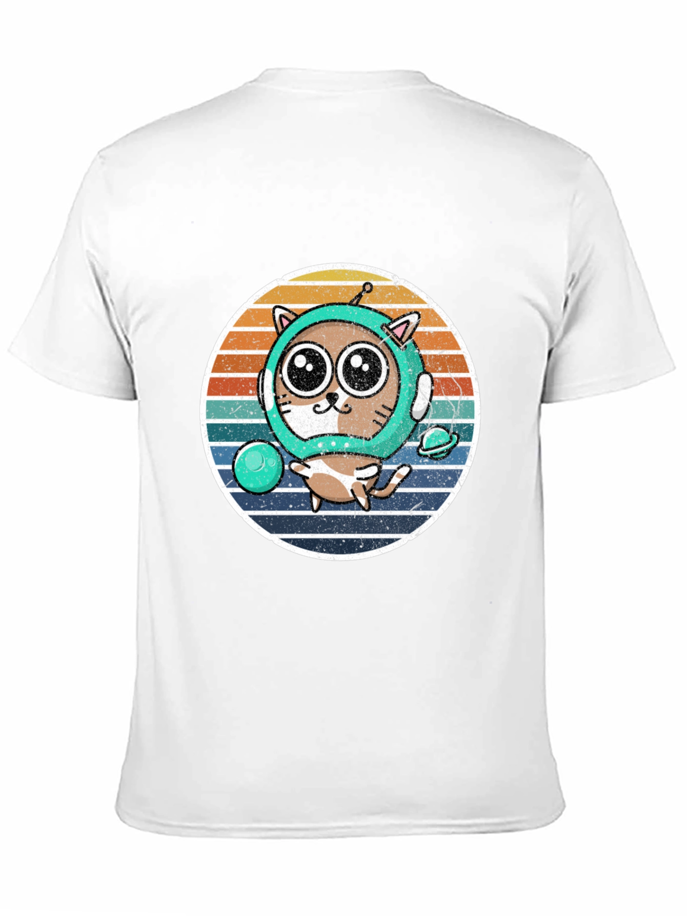 Astronaut Cat Graphic T-Shirt