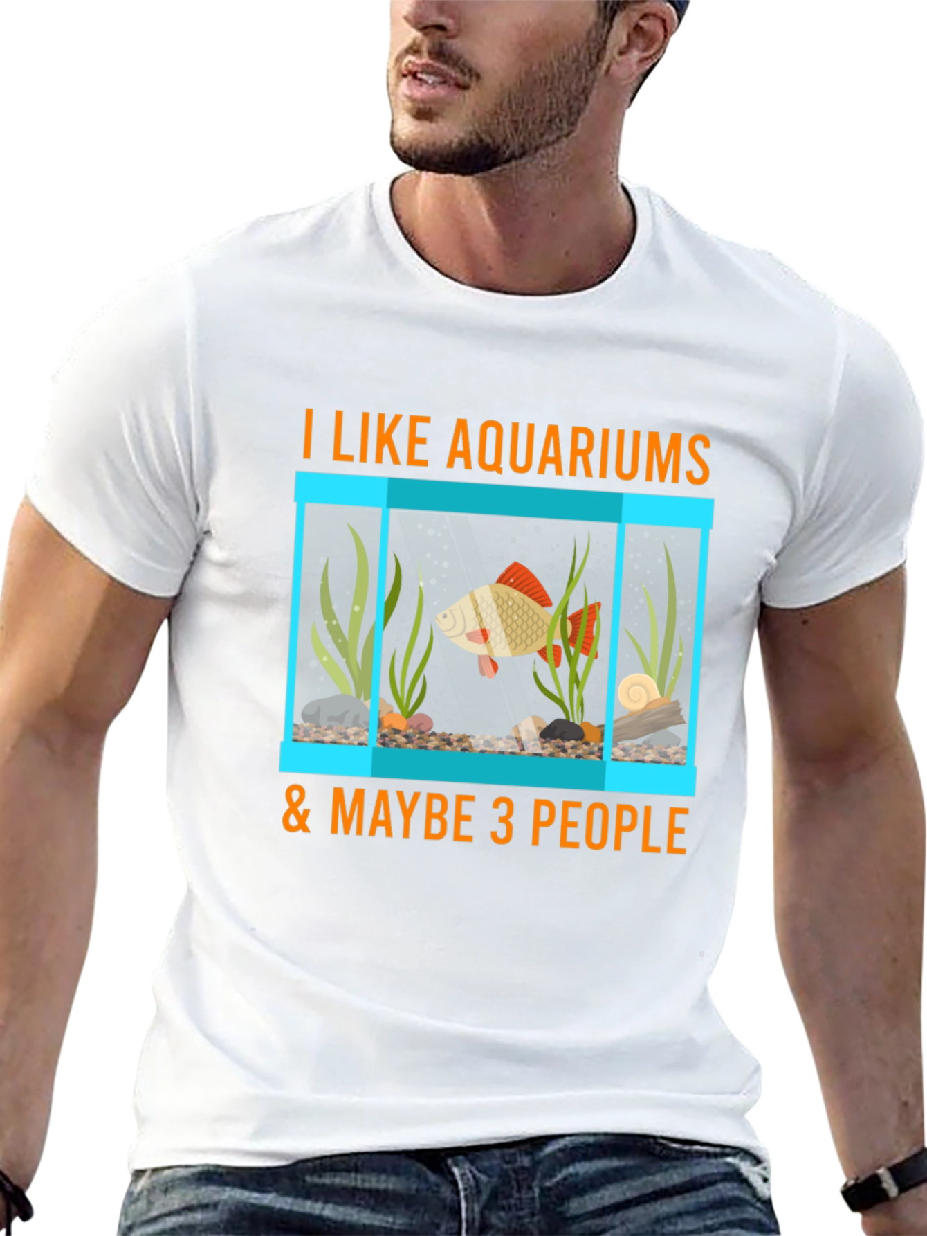 Aquarium Lover T-Shirt: Fish Tank & Maybe 3 People