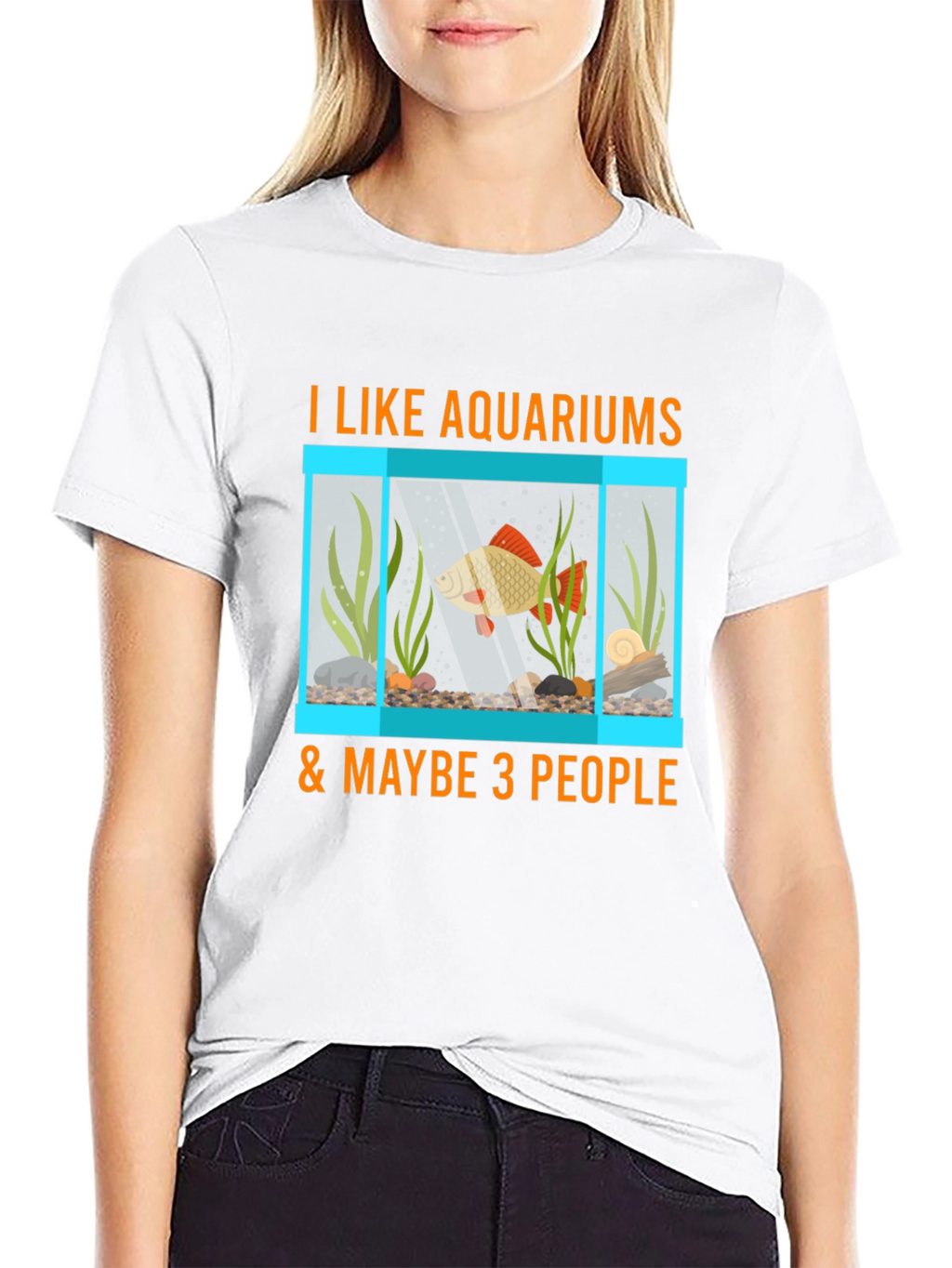 Aquarium Lover T-Shirt: Fish Tank & Maybe 3 People