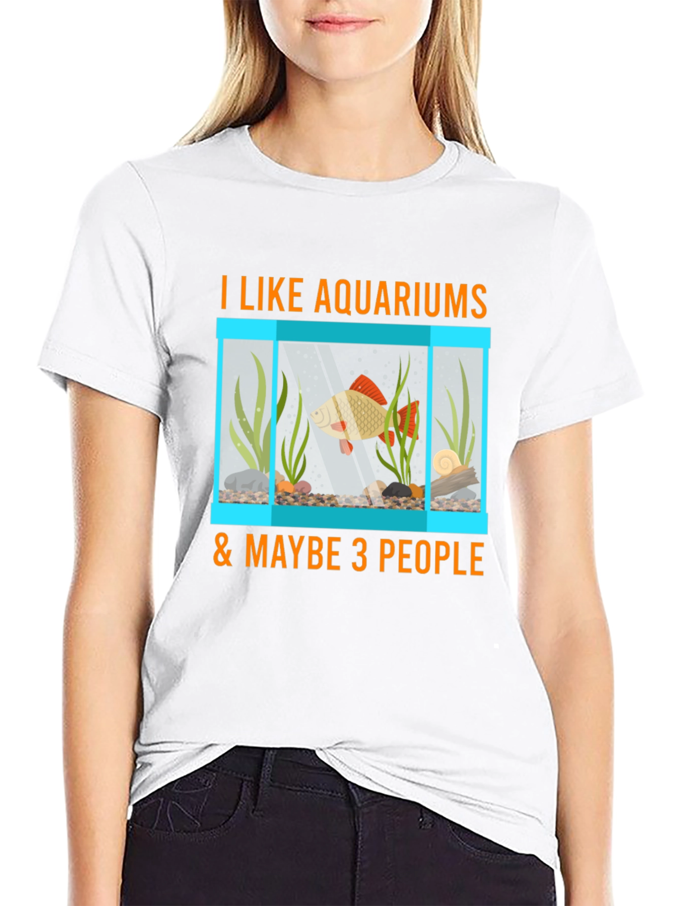 Aquarium Lover T-Shirt: Fish Tank & Maybe 3 People