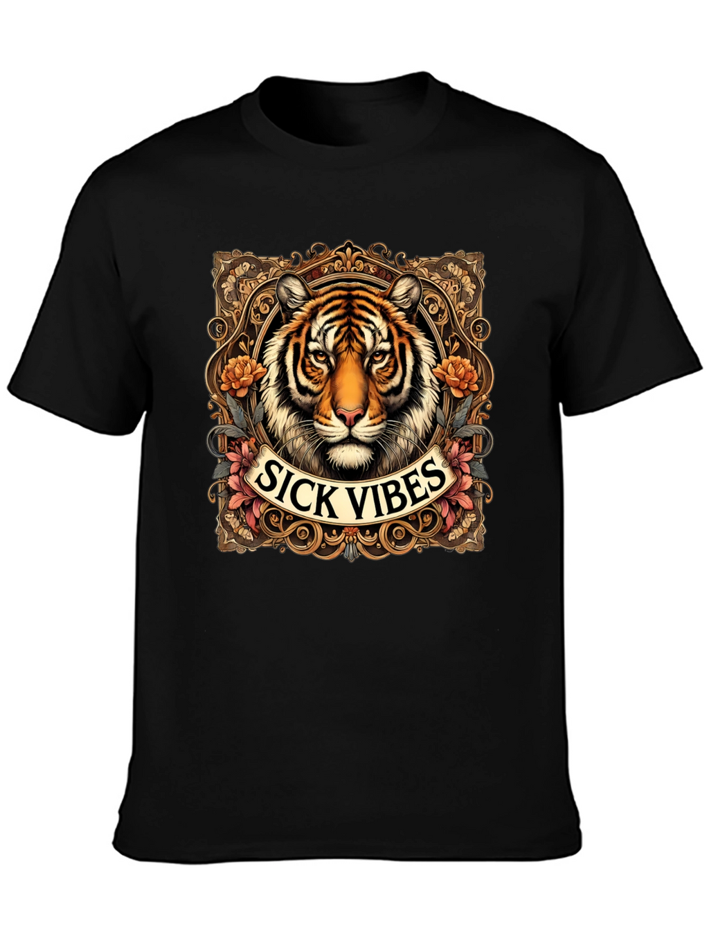 Sick Vibes Tiger Graphic T-Shirt