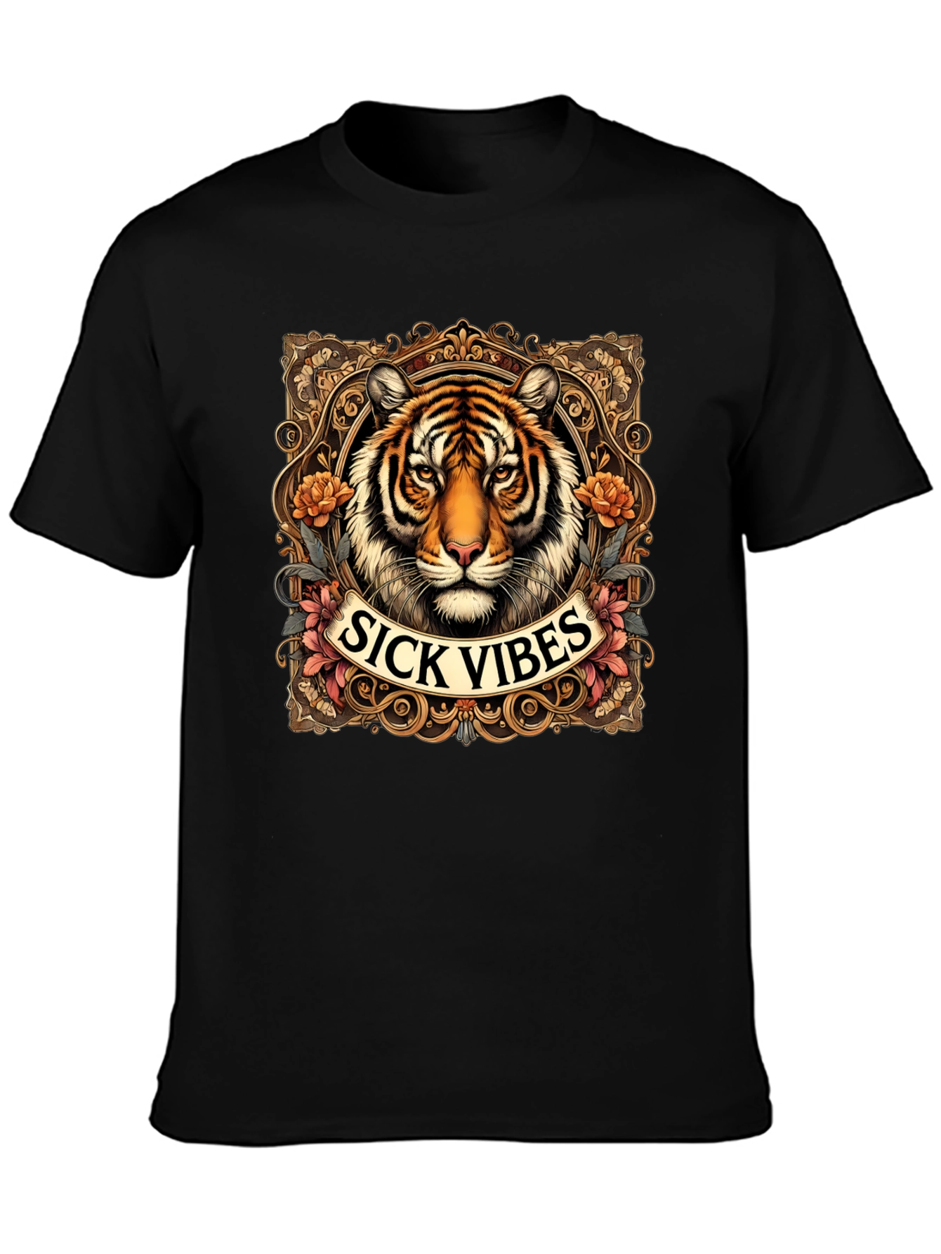 Sick Vibes Tiger Graphic T-Shirt